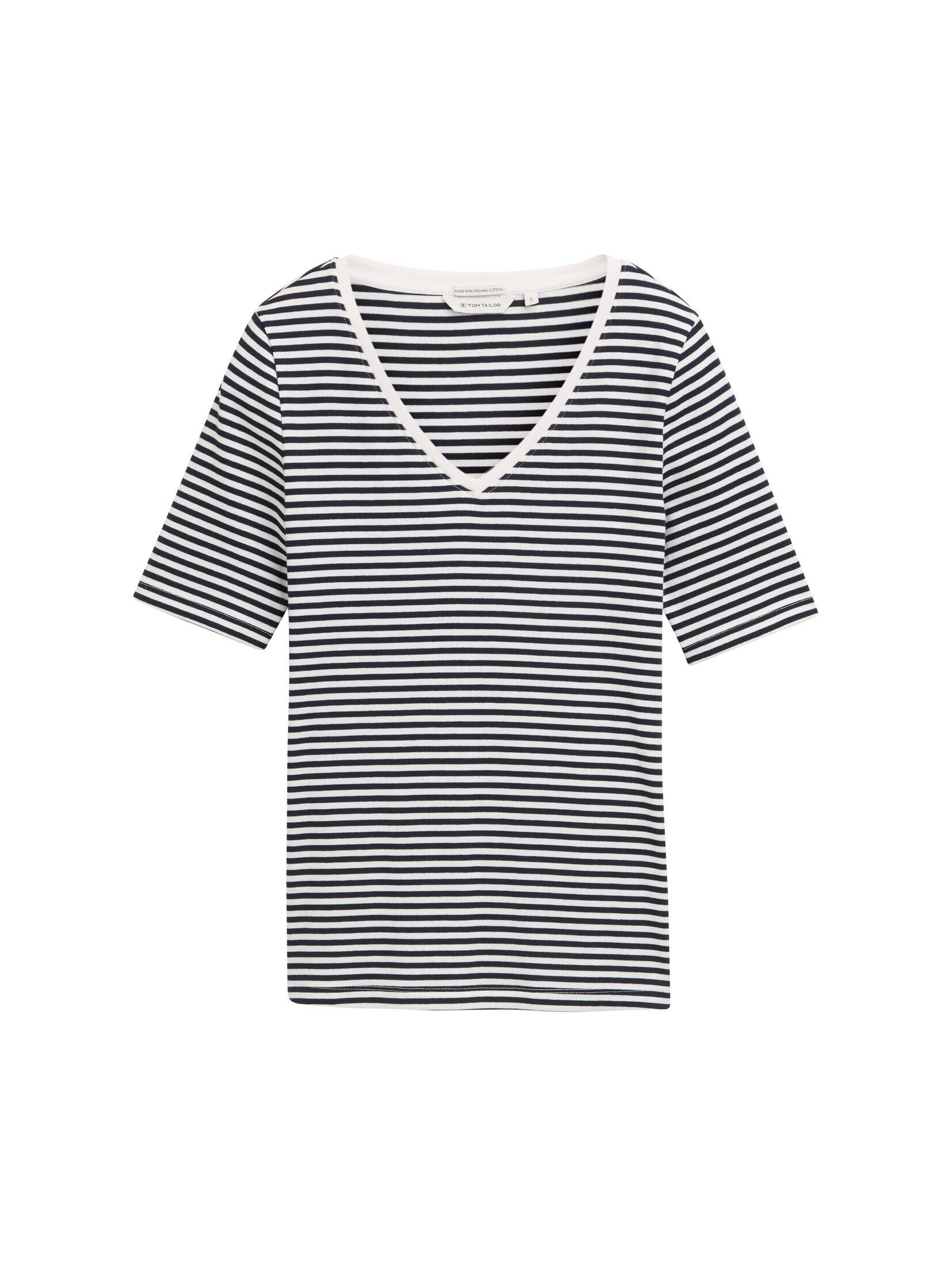 TOM TAILOR T-Shirt T-Shirt mit V-Ausschnitt günstig online kaufen