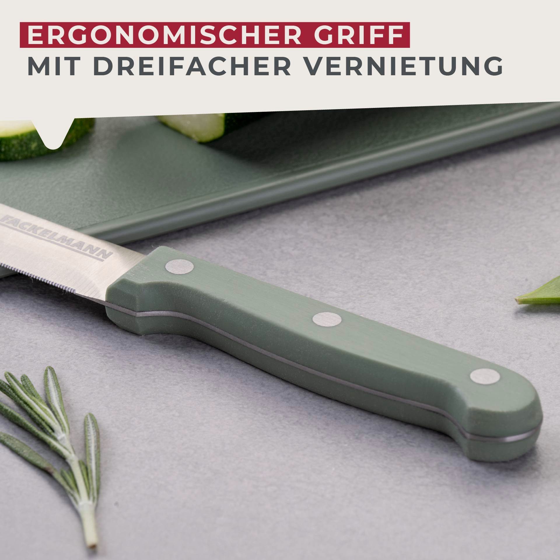 FACKELMANN Gemüsemesser Gemüsemesser, Küchenmesser, Obstmesser, Schneidemesser, Allzweckmesser