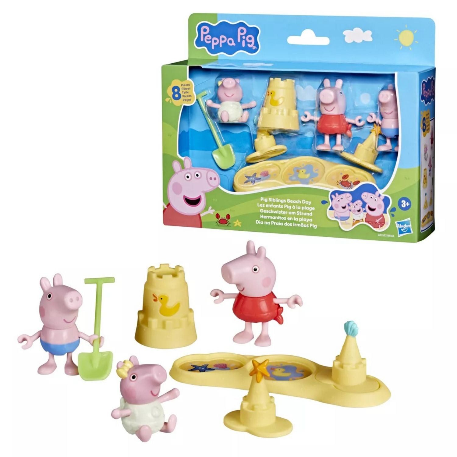 Hasbro Spielwelt PEP Peppa Pig Geschwister am Strand