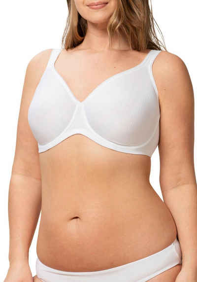 Triumph Bügel-BH Modern Soft+Cotton W Cup B-F, mit dezentem Streifenmuster, Basic Dessous