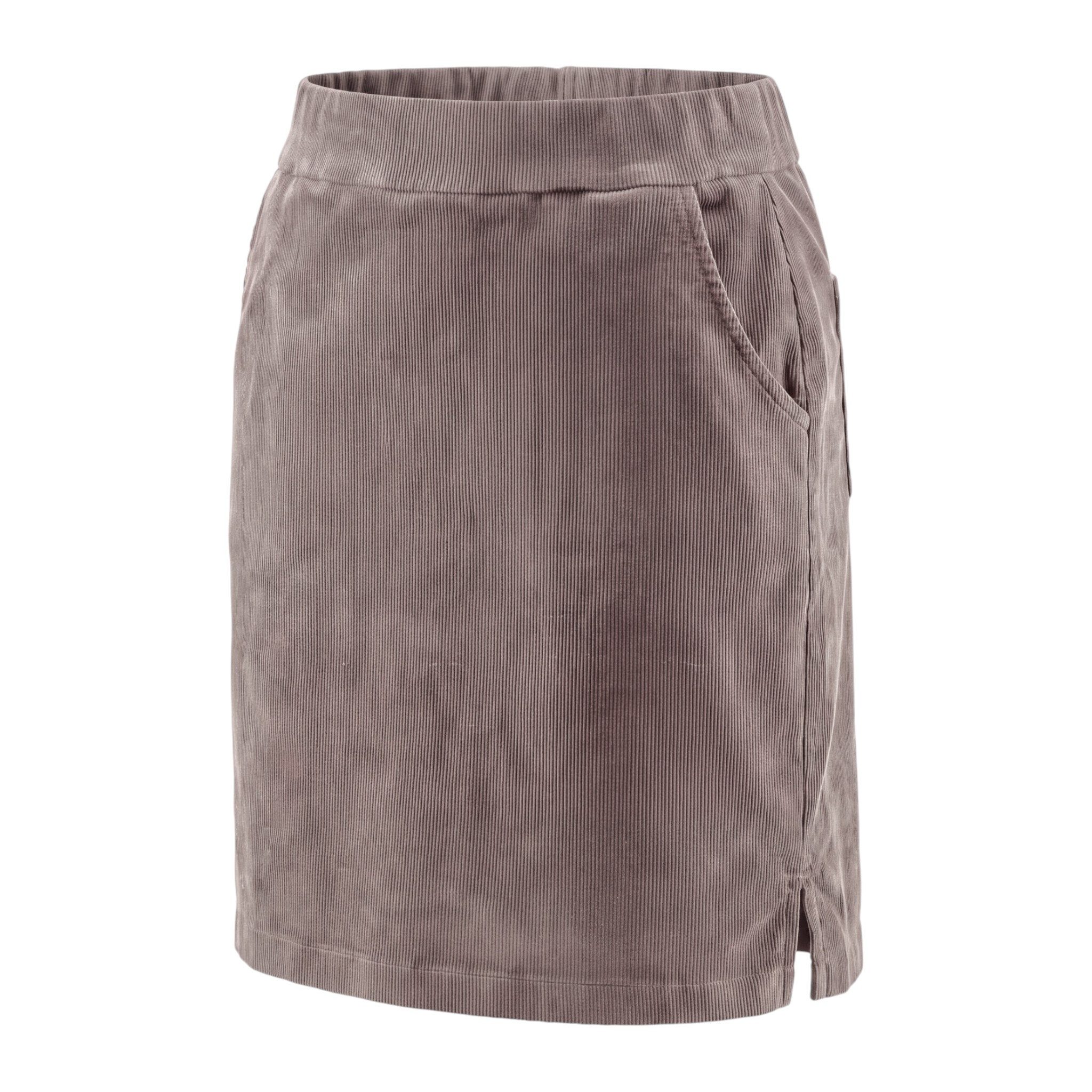 OriginalYou Cordrock Damen Feincordrock mit Integrierter Shorts mit elastischem Bund, in Unifarben