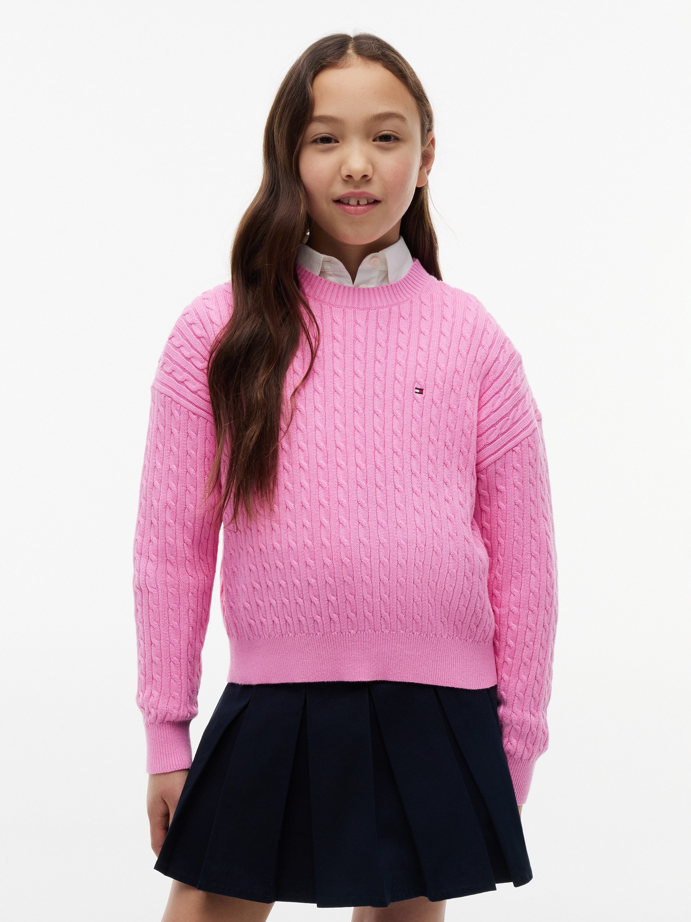 Tommy Hilfiger Strickpullover CABLE SWEATER Kinder bis 16 Jahre