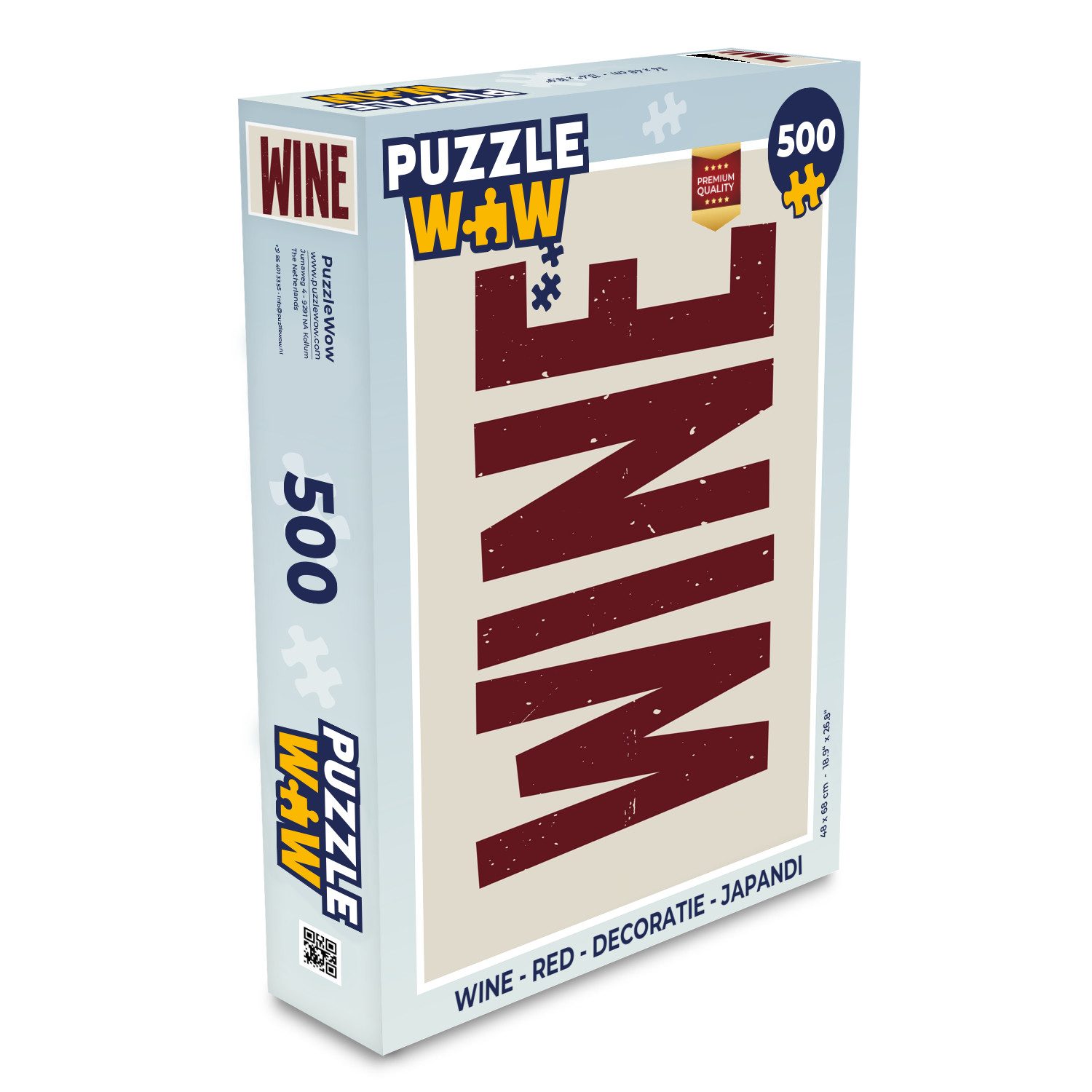 Puzzle Wein - Rot - Dekoration - Japandi