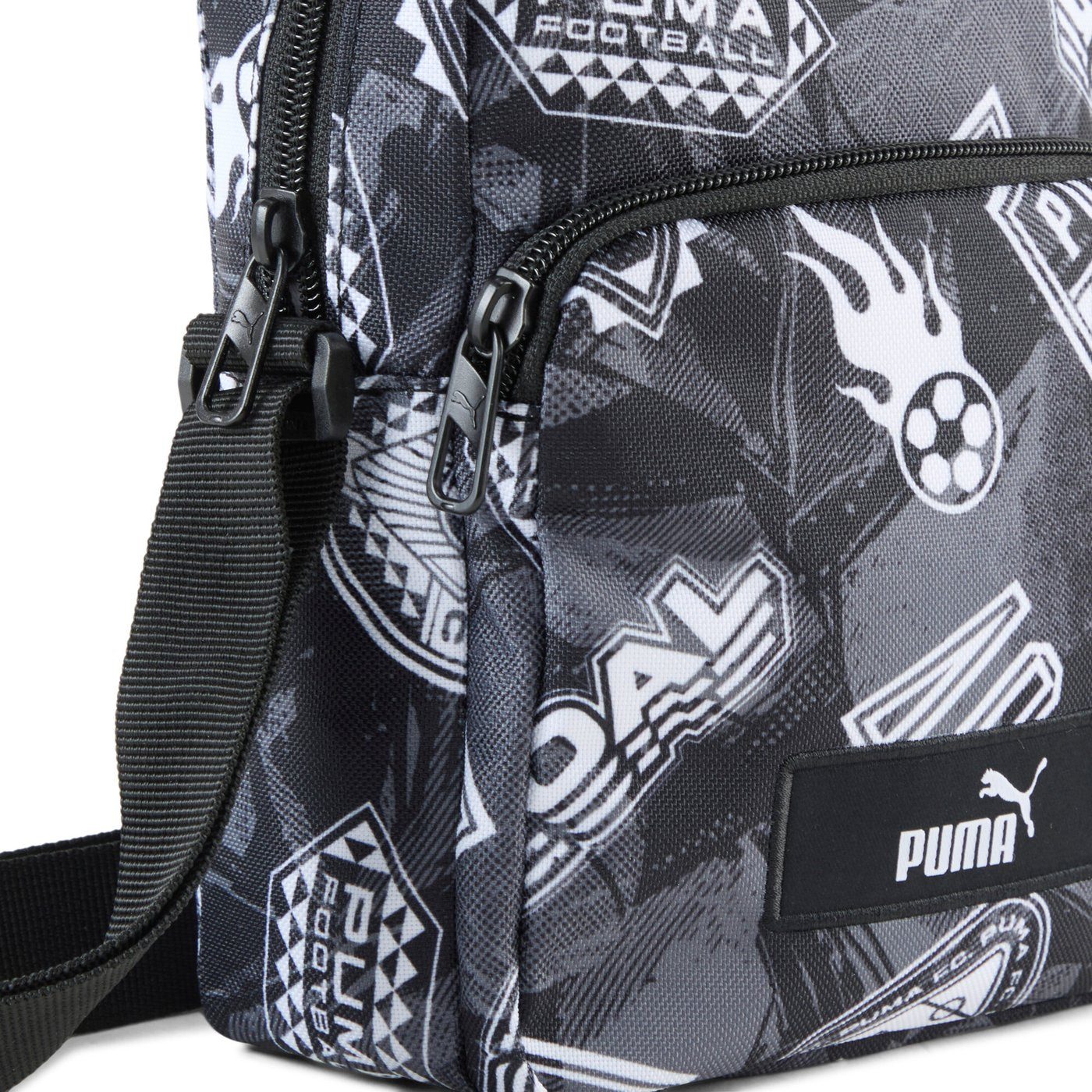 PUMA Sporttasche PUMA ACADEMY AOP Portable PUMA BLACK-FOOTBALL AOP