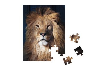 puzzleYOU Puzzle Porträt eines Löwen, 48 Puzzleteile, puzzleYOU-Kollektionen Löwen, Tiere in Savanne & Wüste