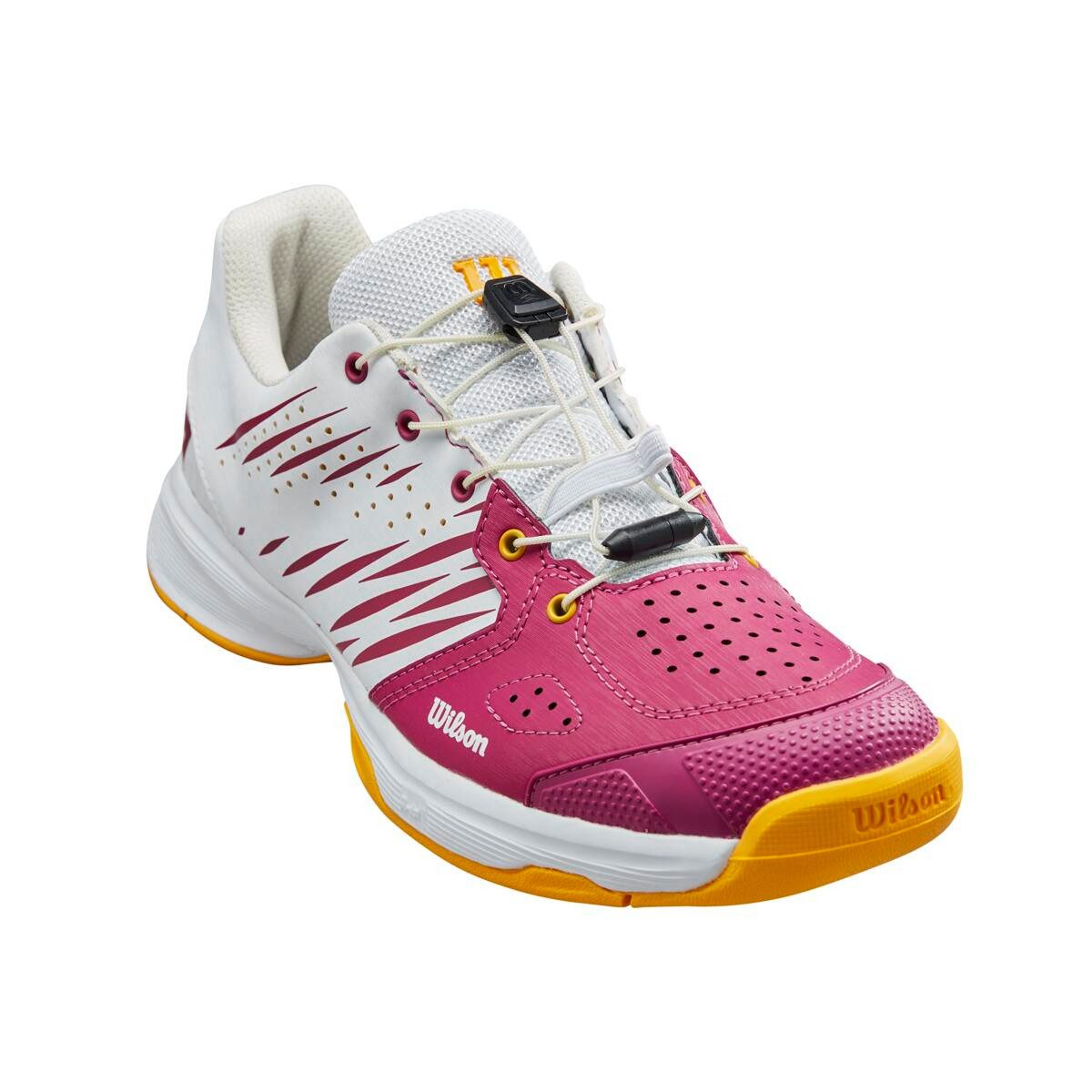 Wilson Kaos 2.0 QL (Quicklace) Allcourt pink/weiss Mädchen Tennisschuh