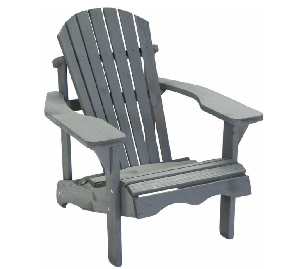 Kieferholz Canadian Chair Jumbo Relaxliege Deck grau osoltus osoltus Adirondack Stuhl