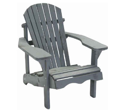osoltus Relaxliege osoltus Canadian Deck Chair Adirondack Stuhl Jumbo Kieferholz grau