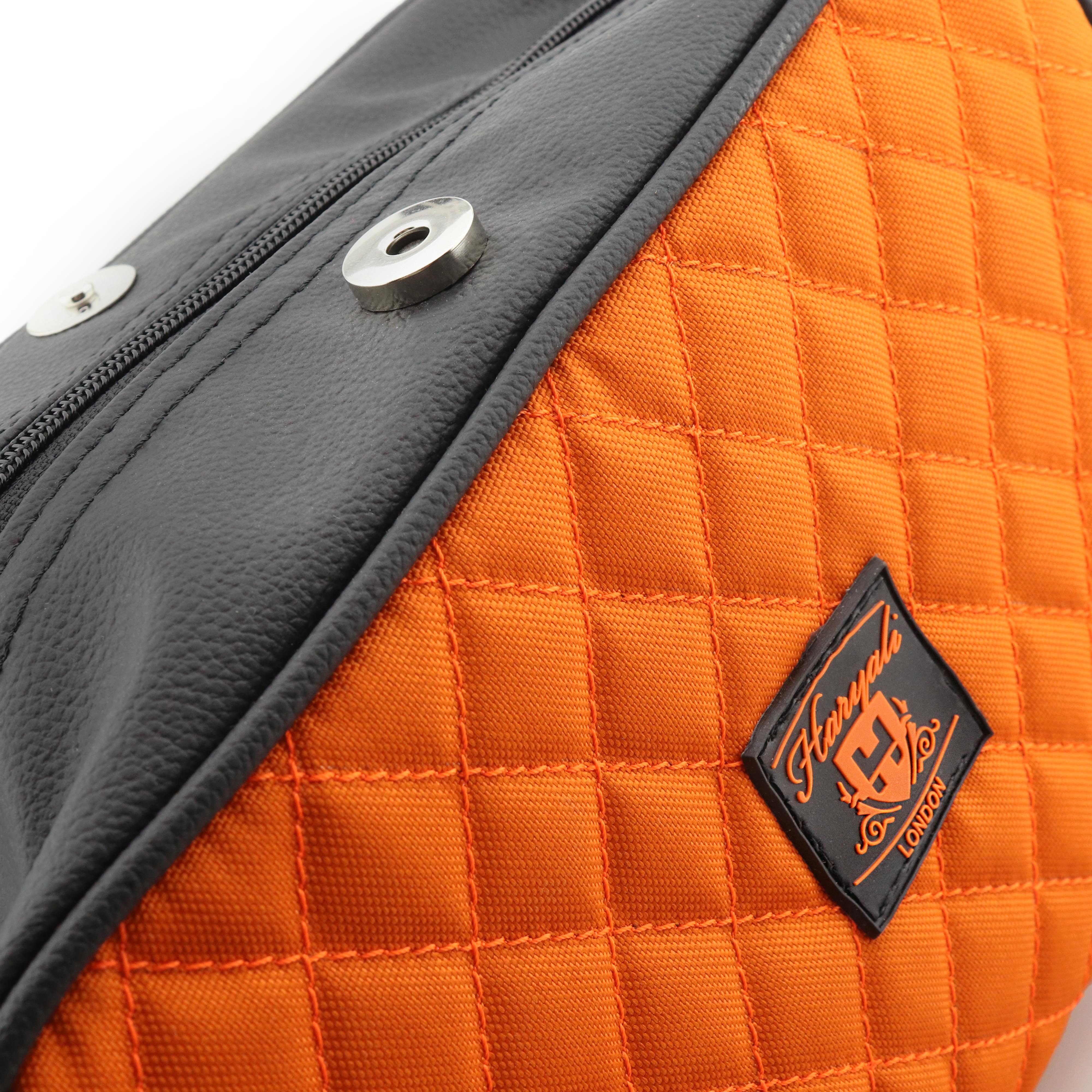 Haryali London Kulturbeutel Reiseset Kosmetiktasche wasserabweisend Essential Bag für Unisex (1-tlg., Reißverschluss und Magnetverschluss), Aus Rindsleder und Canvas für einen edlen Look