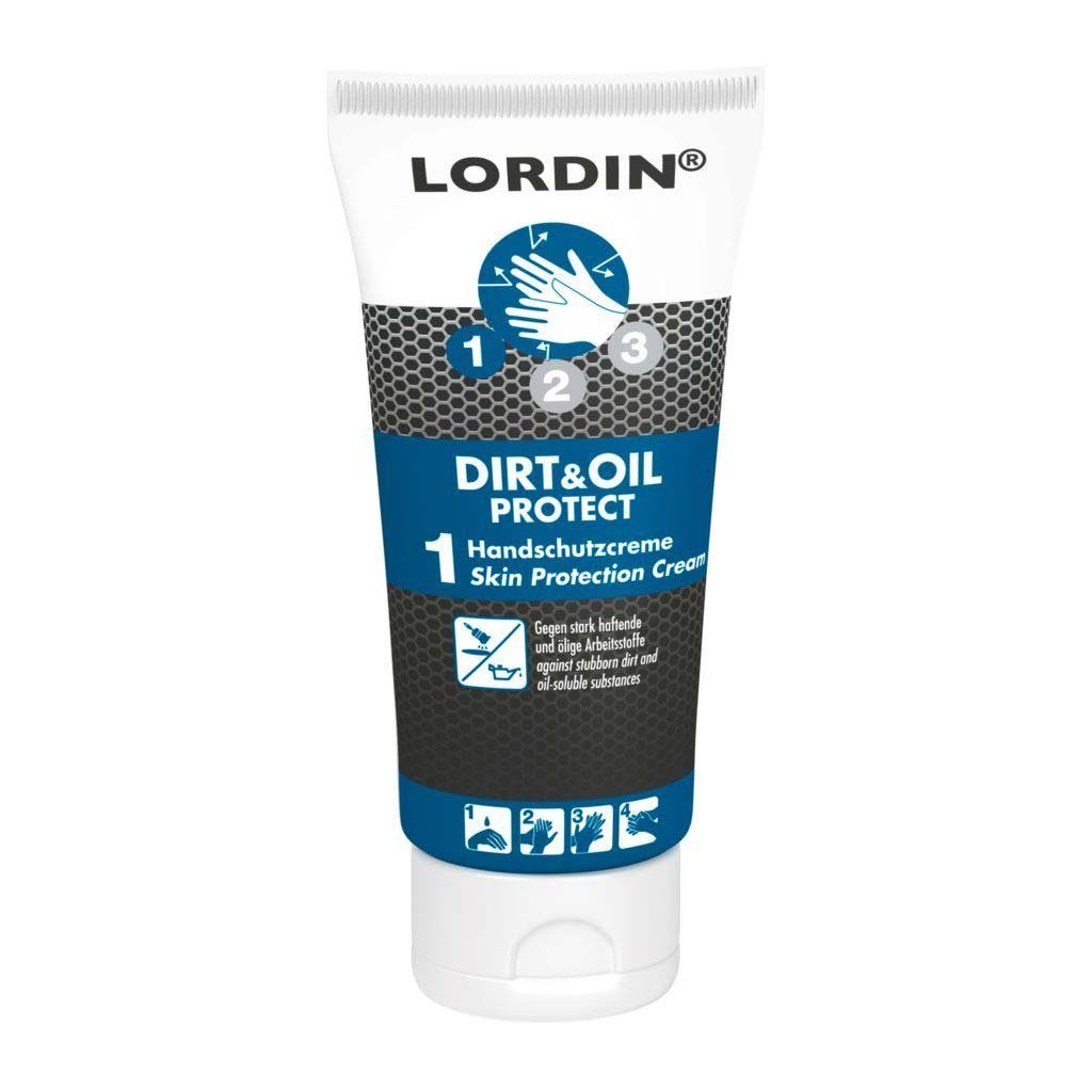 Lordin Handcreme Handschutzcreme DIRT&OIL PROTECT, stark haftende & ölige Arbeitsstoffe | Handcremes
