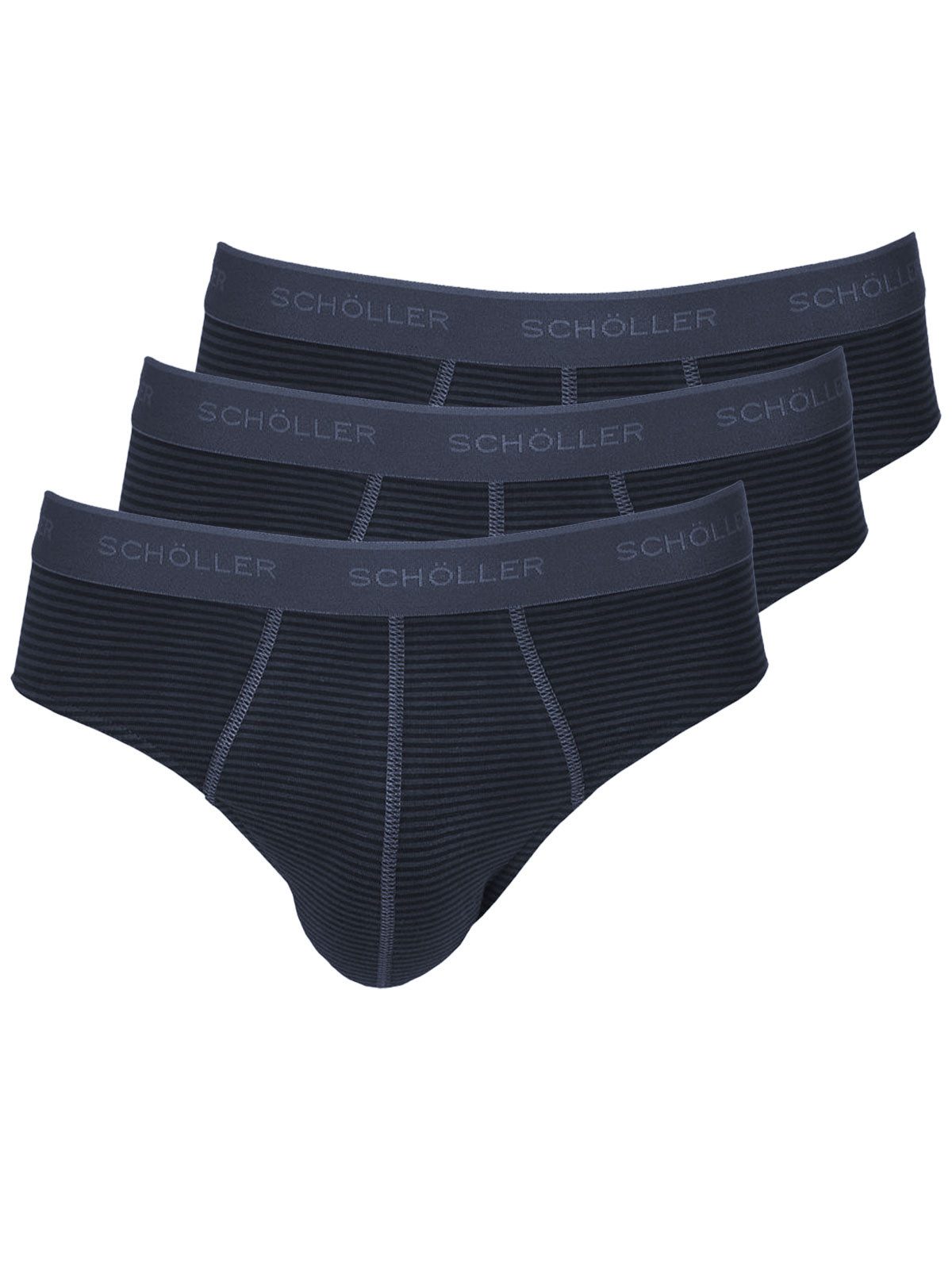 Slip 3er Pack Herren Slip Baumwolle-Elasthan