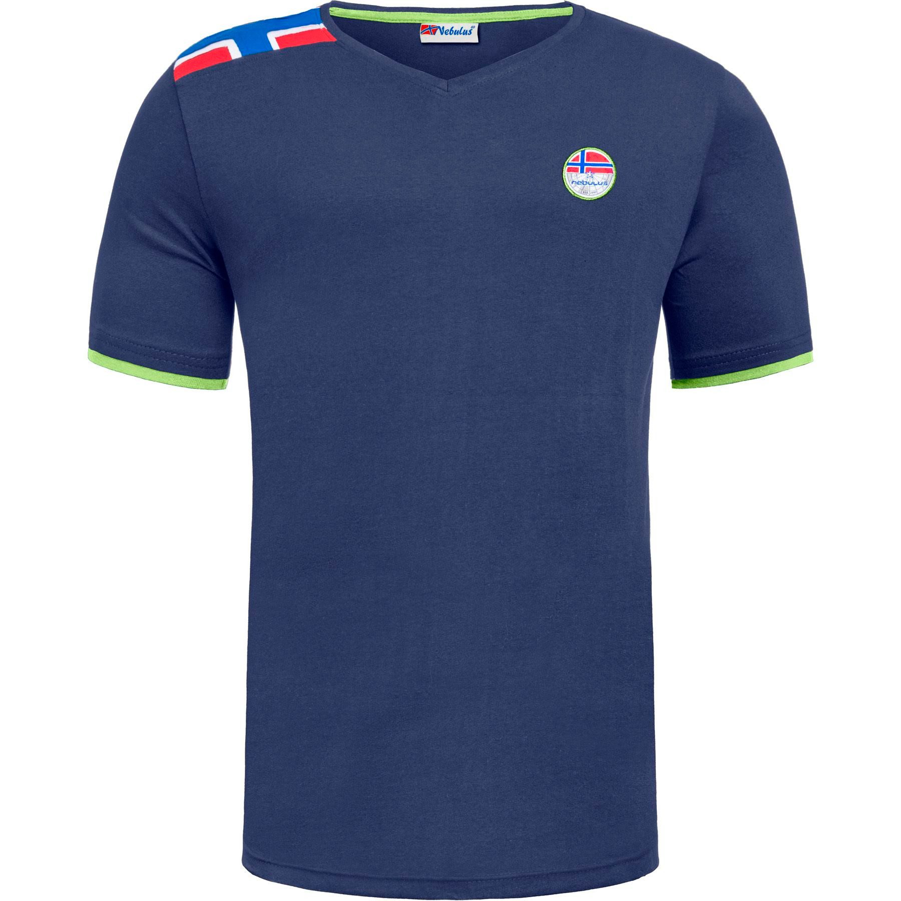 Nebulus T-Shirt NORRY, P6864 - Herren, navy-lime, XXL