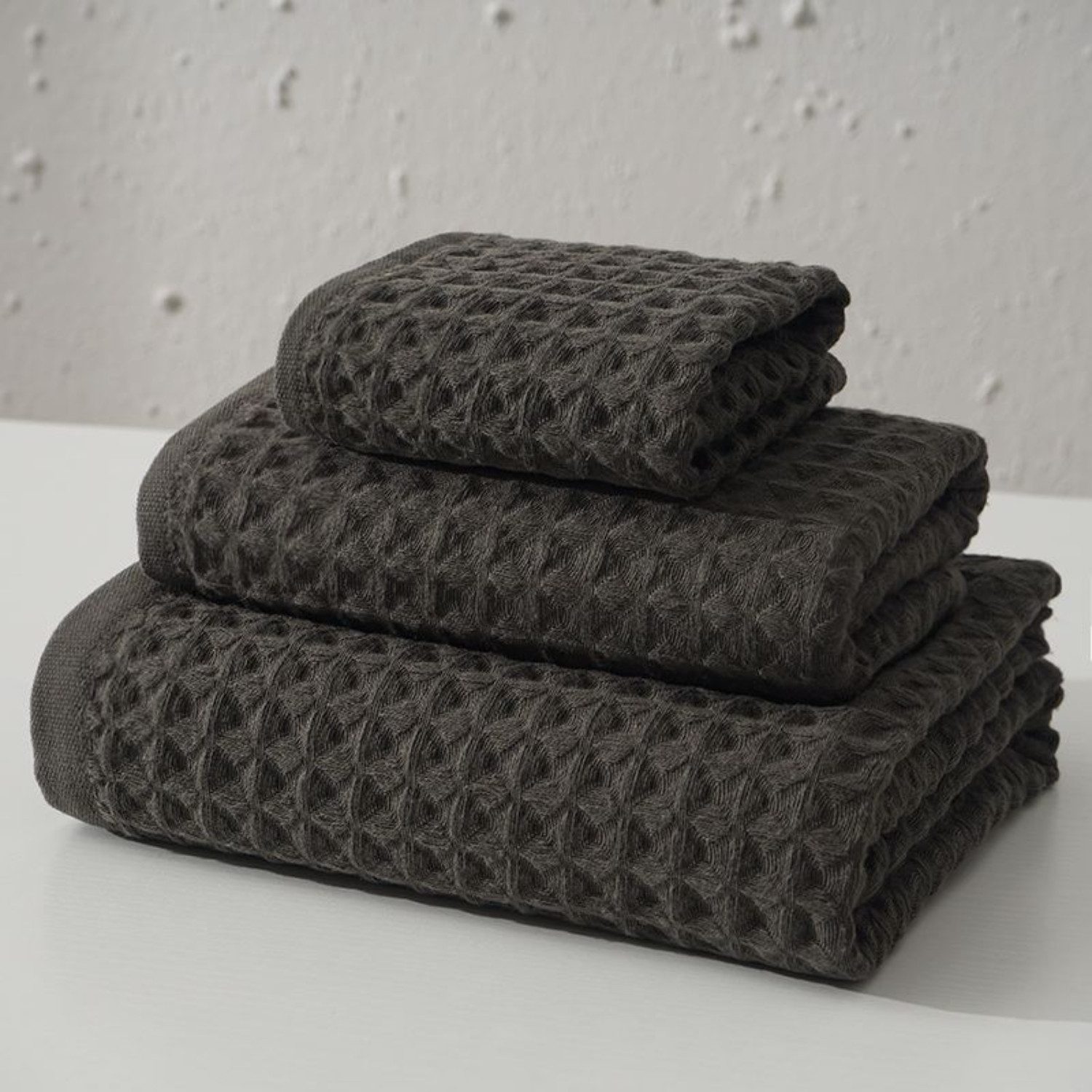 BYSURE Handtuch NF12WH00590, (4-St), Waffeltuch Aus Reiner Baumwolle Langstapelige Baumwolle
