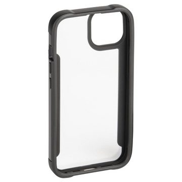 Hama Smartphone-Hülle Cover "Metallic Frame" für Apple iPhone 14 Plus, Transparent, Schwarz