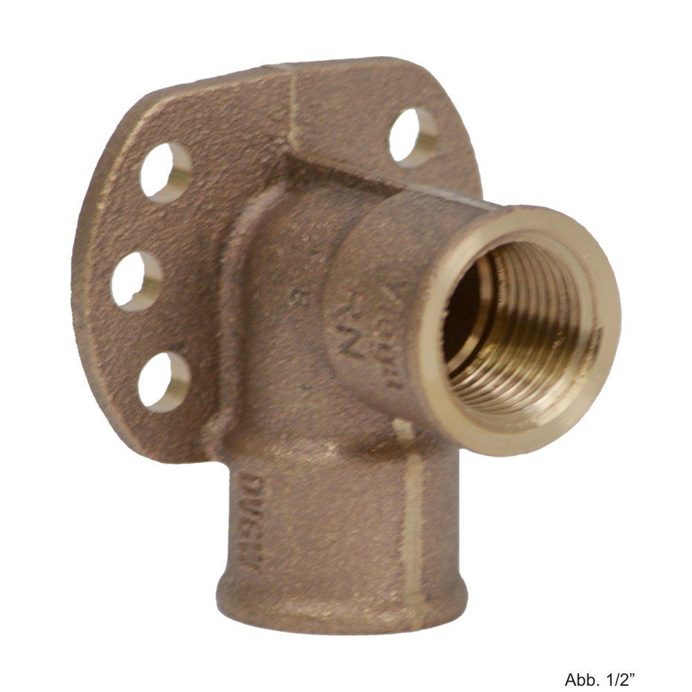 Viega Wasserrohr Viega Wandscheibe aus Rotguss, Modell 3471, Rotguss, Rp 1/2"