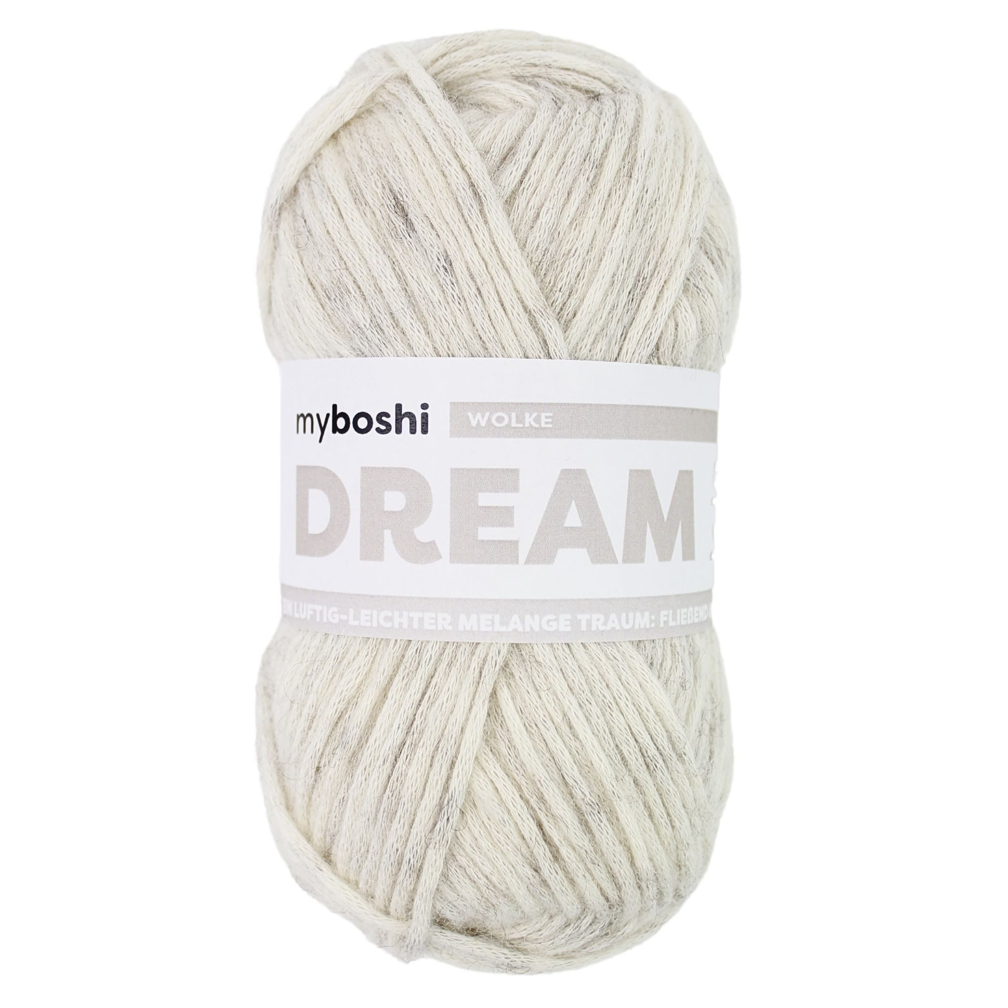 myboshi Dream, luftig leichtes Garn mit Baby-Alpaka Häkelwolle, (1-St), Meliert