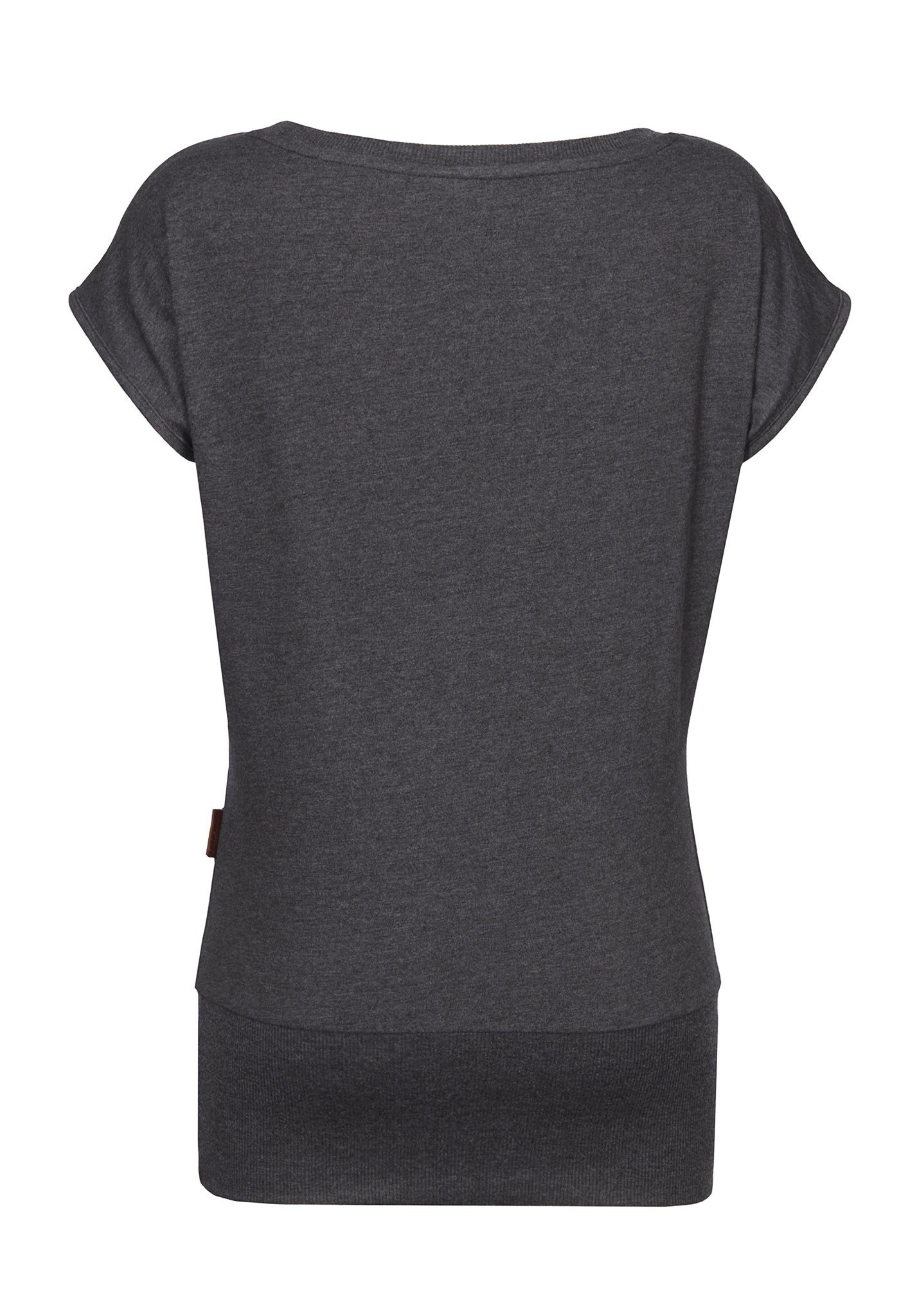 naketano Kurzarmpullover Wolle T-Shirt anthracite melange günstig online kaufen