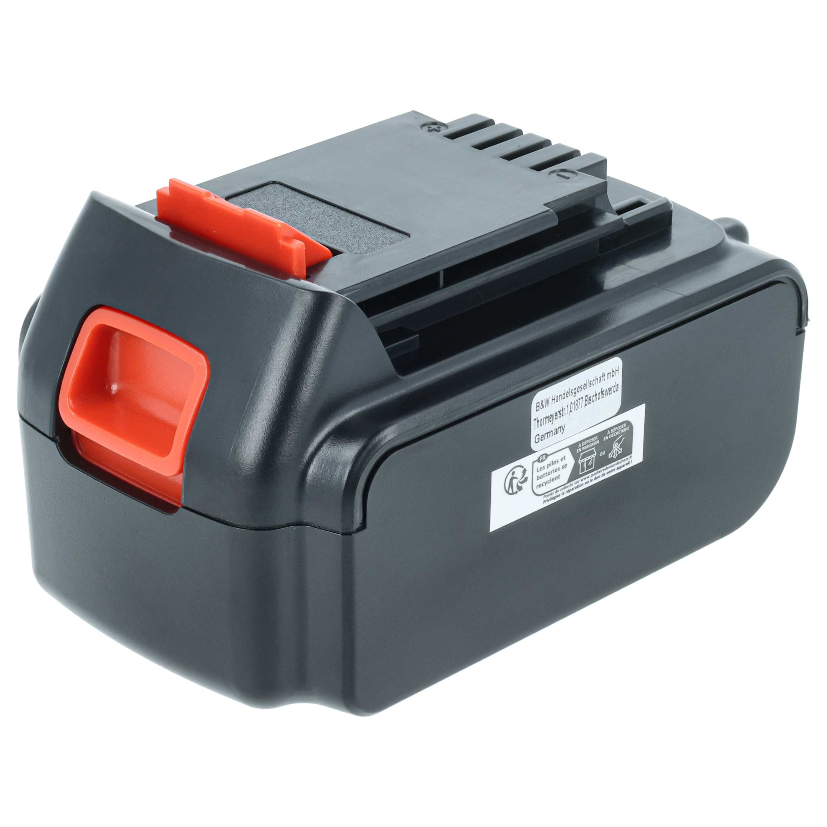vhbw Akku passend für Black & Decker BDC120VA100, BDCDC18 H1, BDCD18H1, Akku Akku Li-Ion 4000 mAh (20 V), Leistungsfähiger Austausch-Akku für Werkzeug Powertools wie