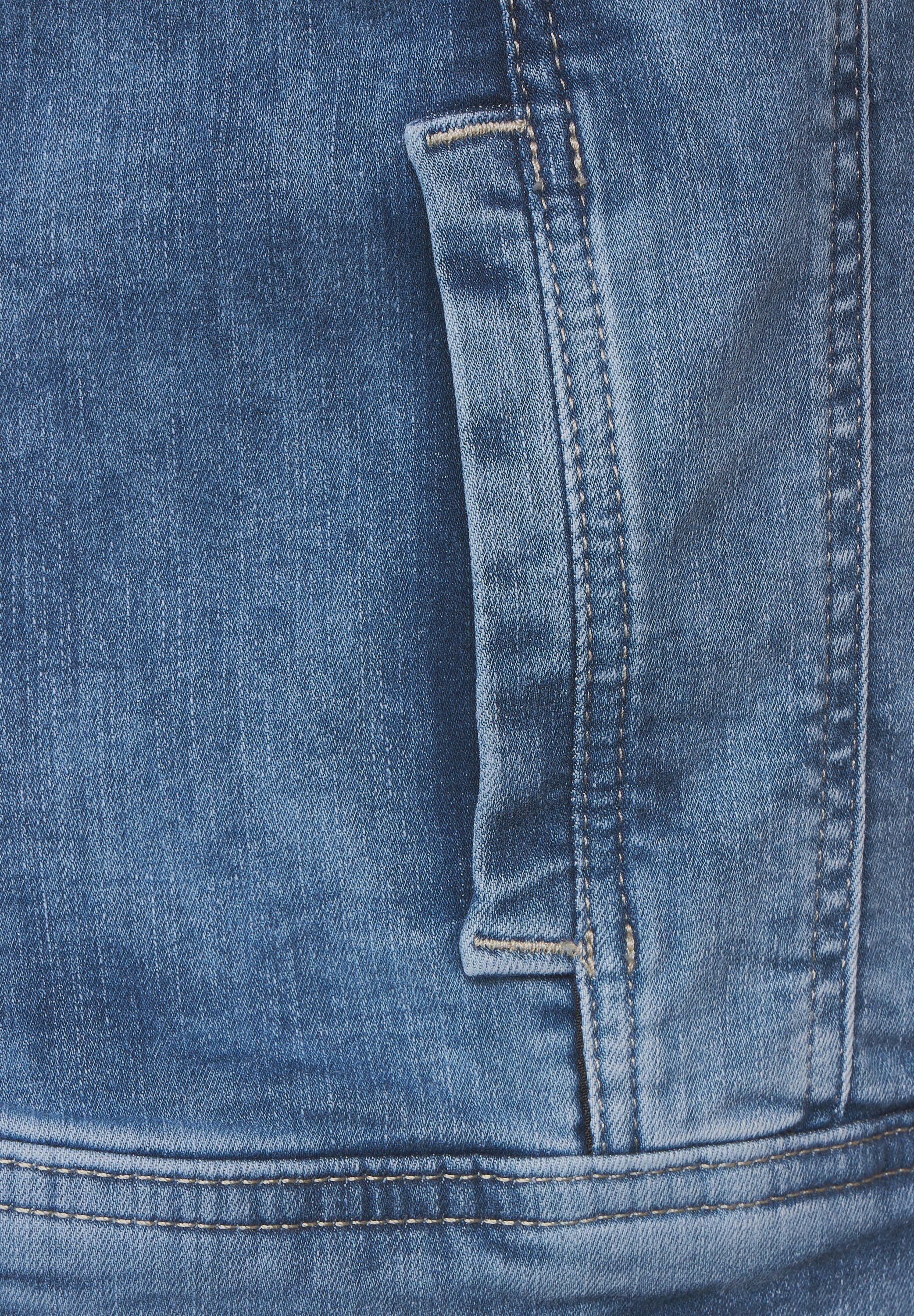 STREET ONE Jeansjacke mit Brusttaschen Knopfleiste und