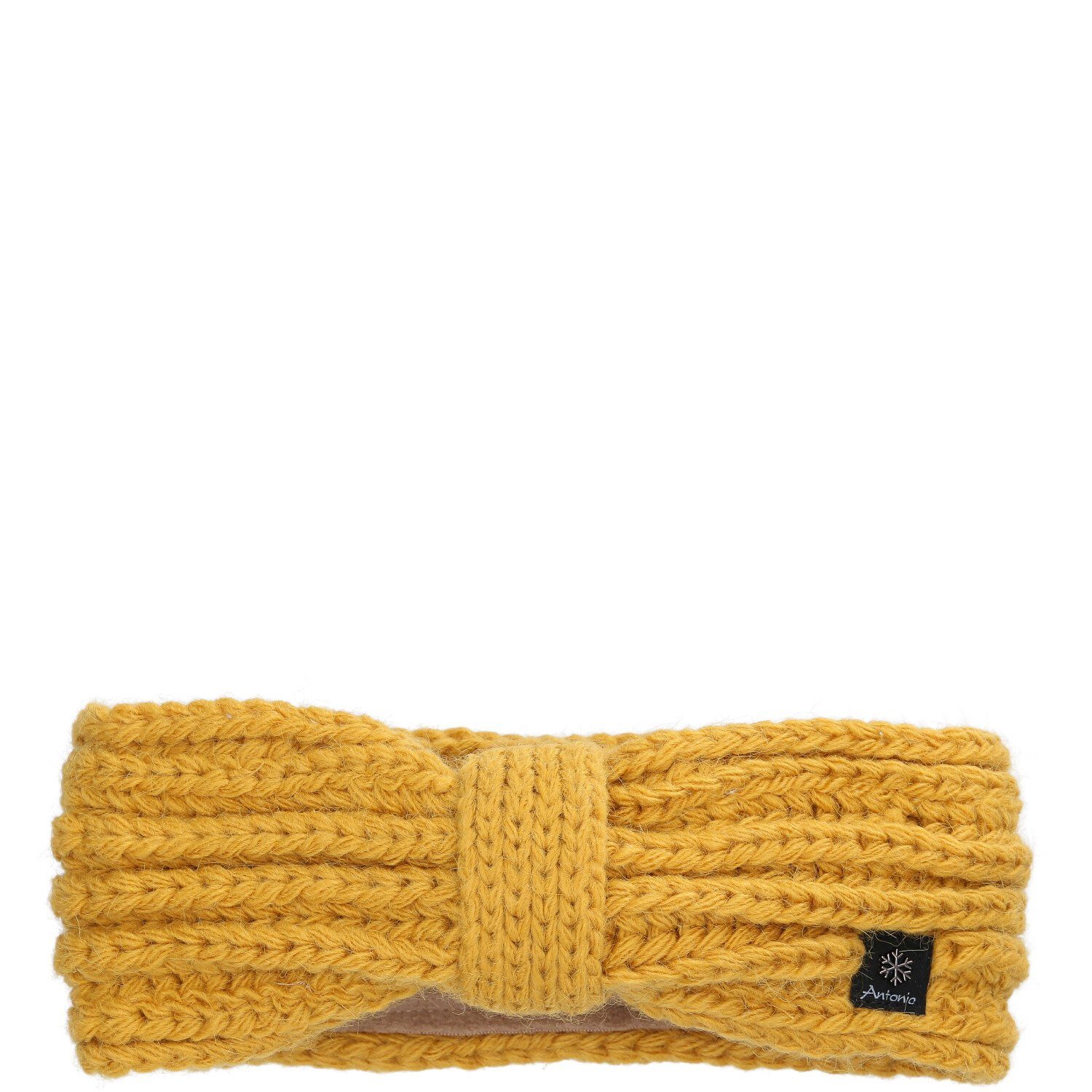 Antonio Strickmütze Antonio Damen Strick Stirnband mit Fleece yellow (1-St) günstig online kaufen