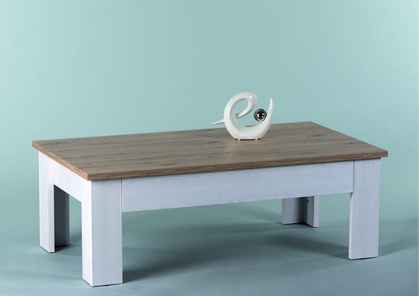 freiraum Couchtisch Romance Light, in San Remo hell, Melamin - 115x40x65cm günstig online kaufen