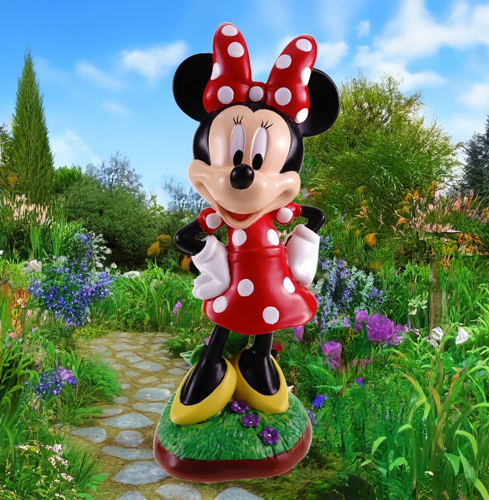 Disney Gartenfigur Minnie Mouse Gartenfigur Wetterfeste günstig online kaufen