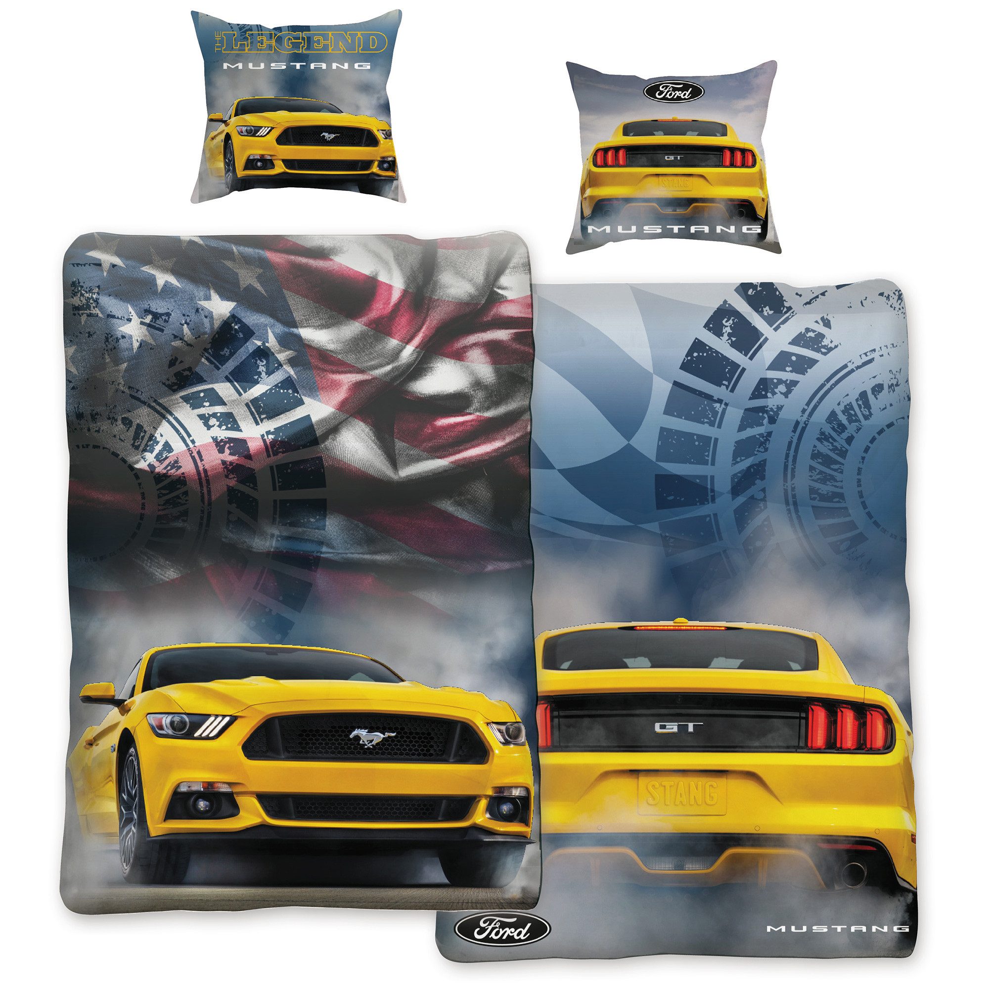 BERONAGE Wendebettwäsche Ford Mustang Legend 008 günstig online kaufen