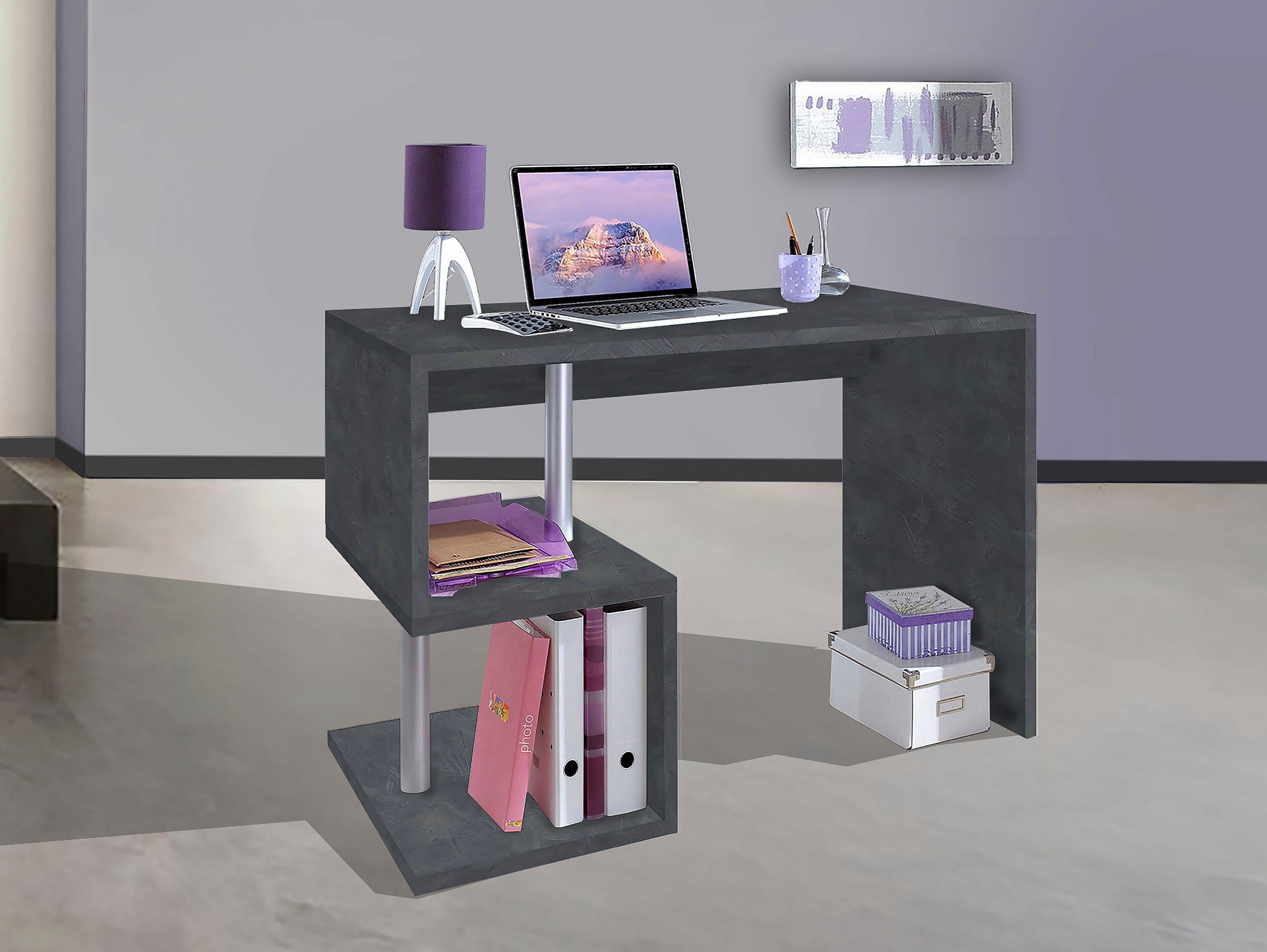 Home affaire Schreibtisch Esse, modernes Design, in verschiedenen Breiten, mit und ohne Monitoraufsatz, Made in Italy