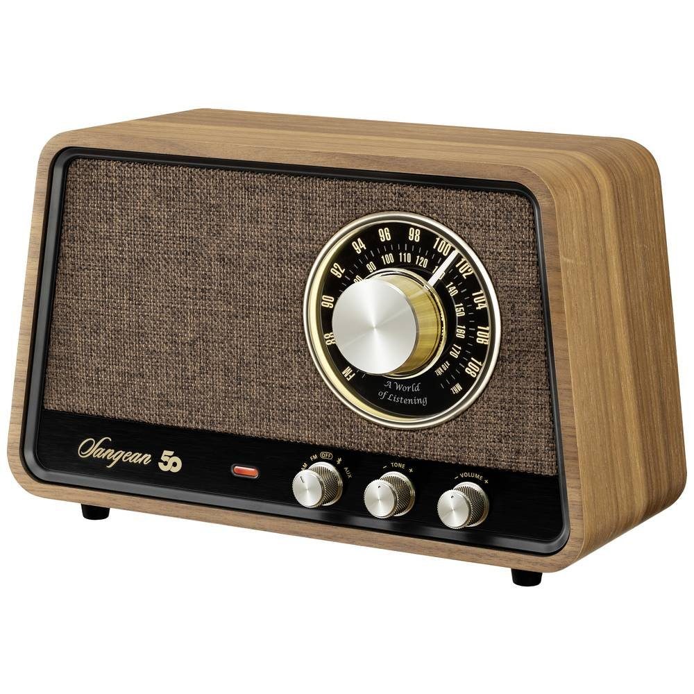 Sangean WR-101 AM/FM/Bluetooth/AUX Premium Wooden Cabinet Radio
