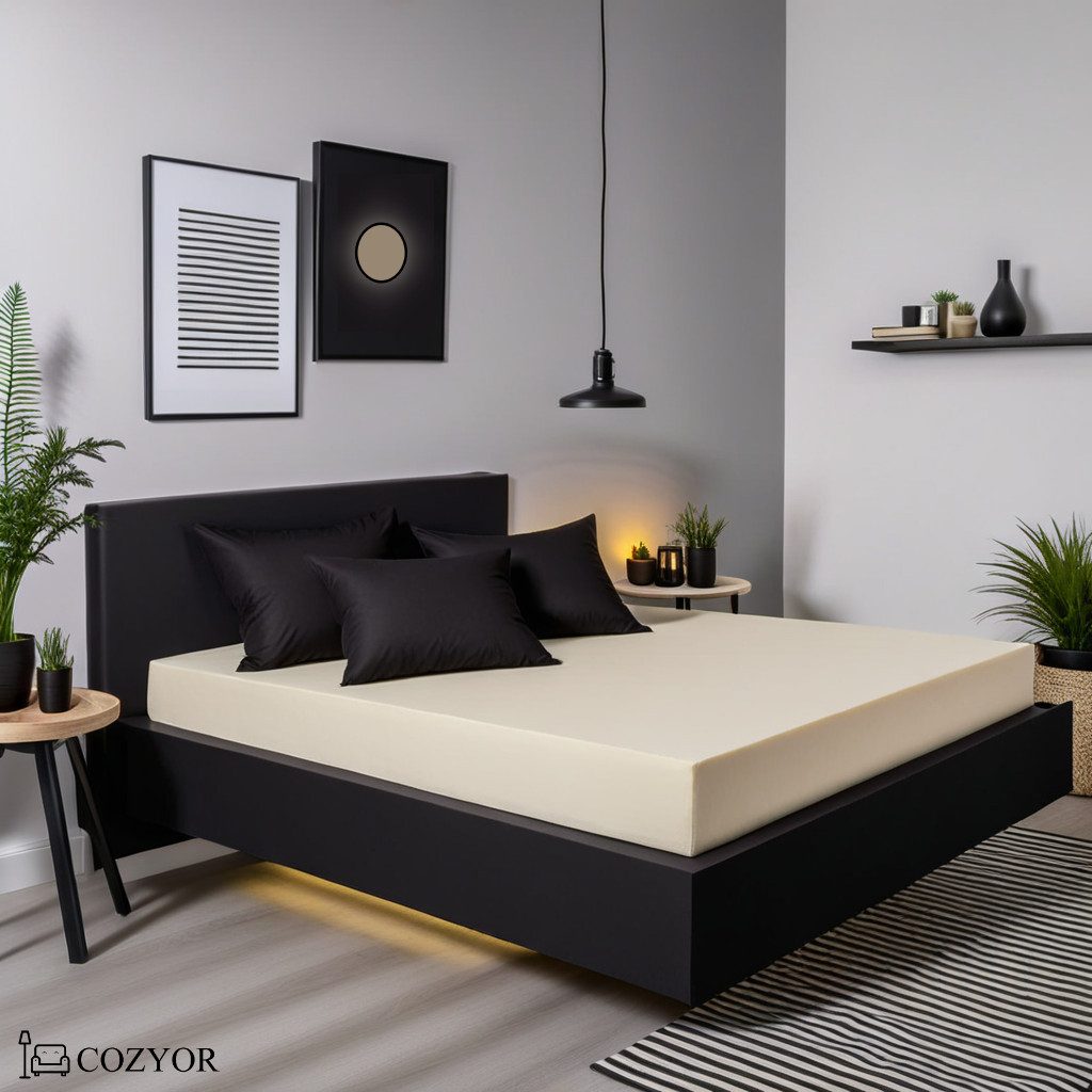 Cozyor Spannbettlaken 2er Set weich 90x190, 90x200, 140x200, 160x200, 180x200, 200x200cm, Mikorfaser weich gebürstet, Gummizug: rundum, (2 Stück), Matratzenhöhe – Bild 4 von 5