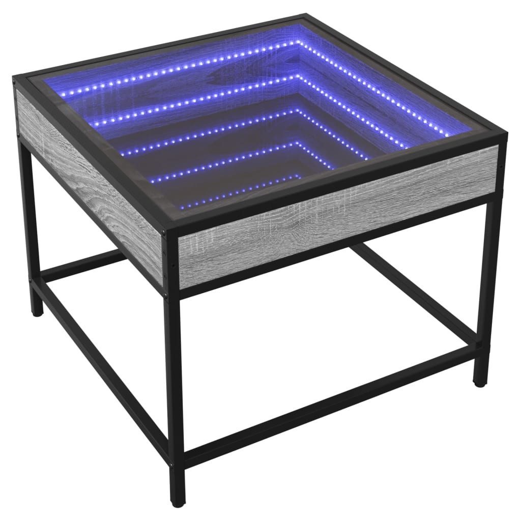vidaXL Couchtisch Couchtisch mit Infinity-LED Grau günstig online kaufen
