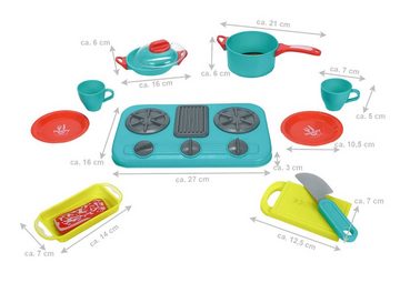Eddy Toys Spielküche Spielzeug Kochset Kunststoff, Küchenspielzeug