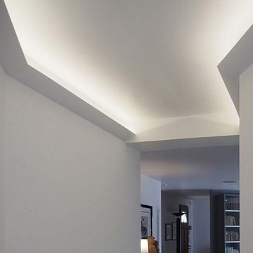 Licht-Trend Stuckleiste Dekor-Profil 6cm Stuckleiste 1,2 m indirekt Wand oder Decke