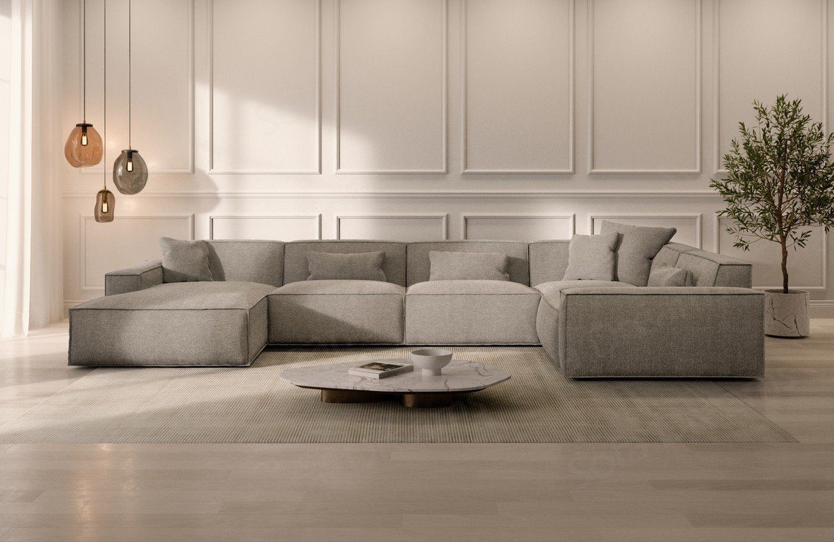 Sofa Dreams Wohnlandschaft Sofa Strukturstoff Polstersofa günstig online kaufen