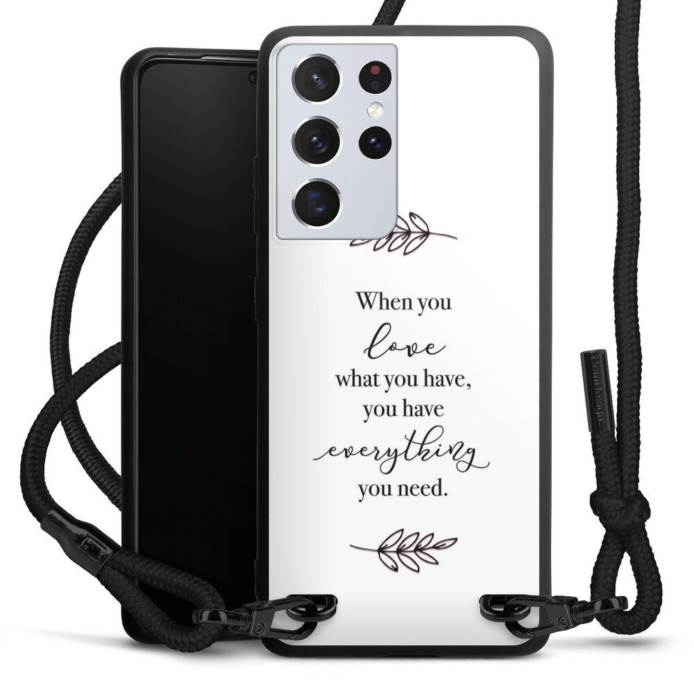 DeinDesign Handyhülle »Liebe Spruch Statement When You Love What You
