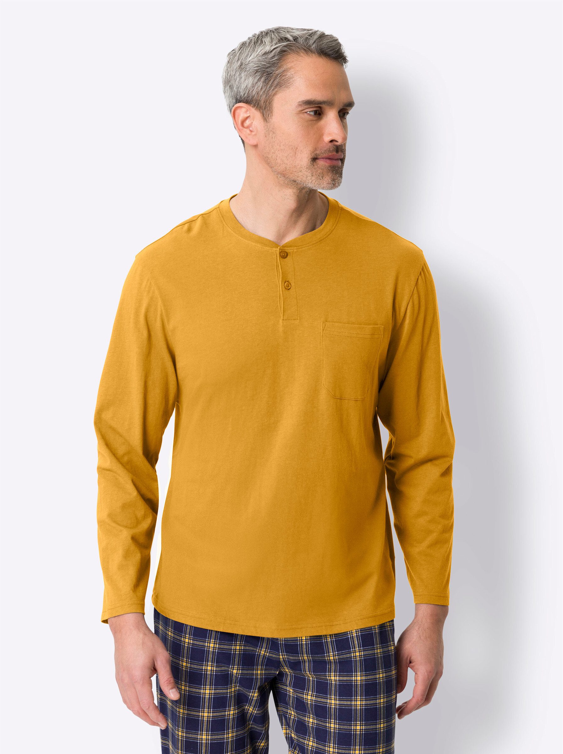 Langarmshirt "Schlafanzug-Shirt" 1 Stk. tlg. günstig online kaufen