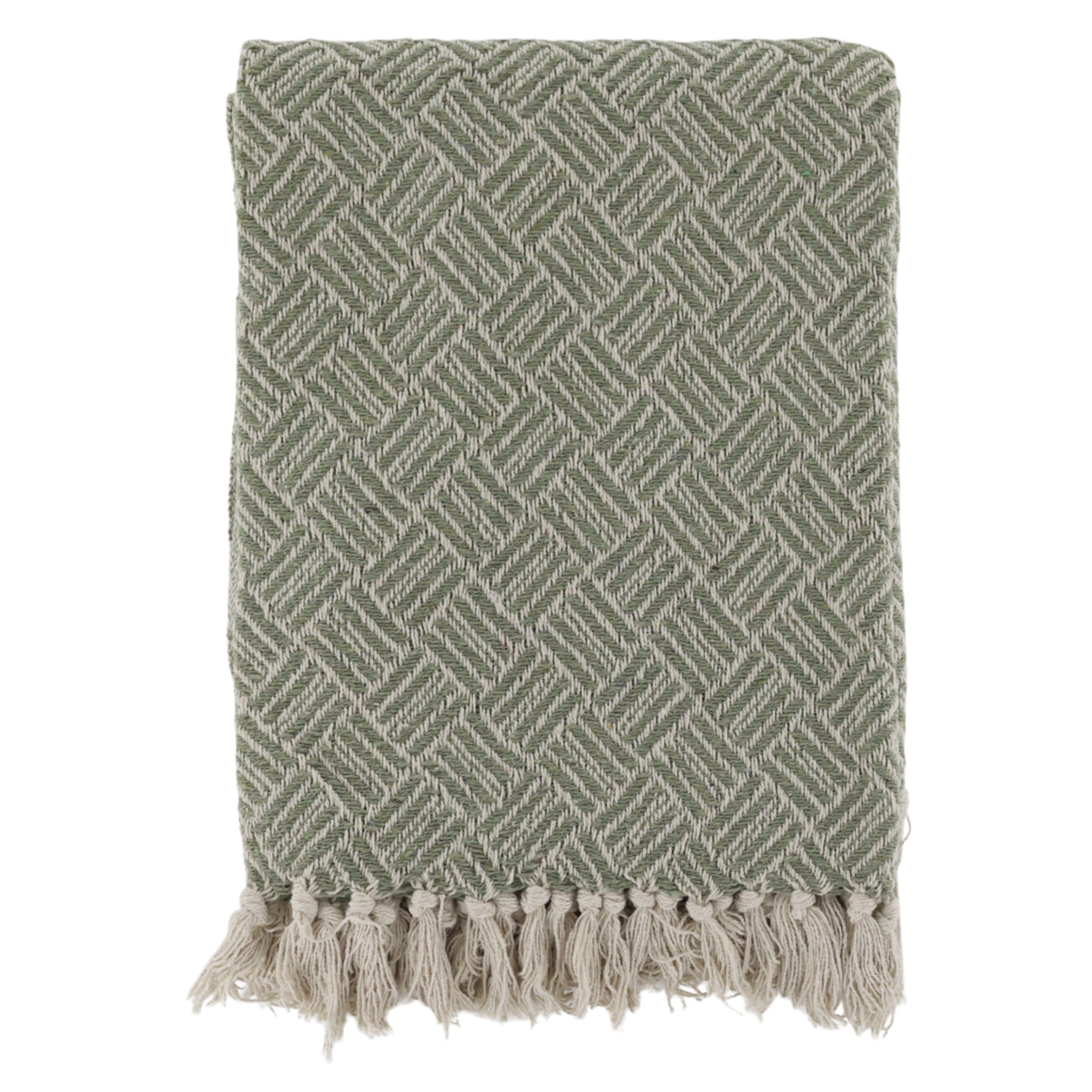 Plaid Chic Antique Aix Plaid Grün/Creme, Chic Antique
