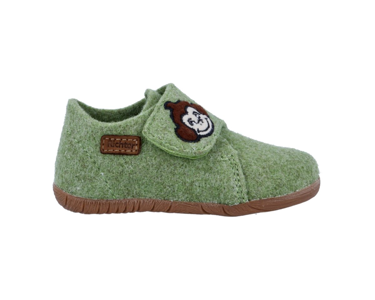 Richter Filzi (Felt) Hausschuh Klettschuh mit Logo-Aufnäher, Größenschablone zum Download