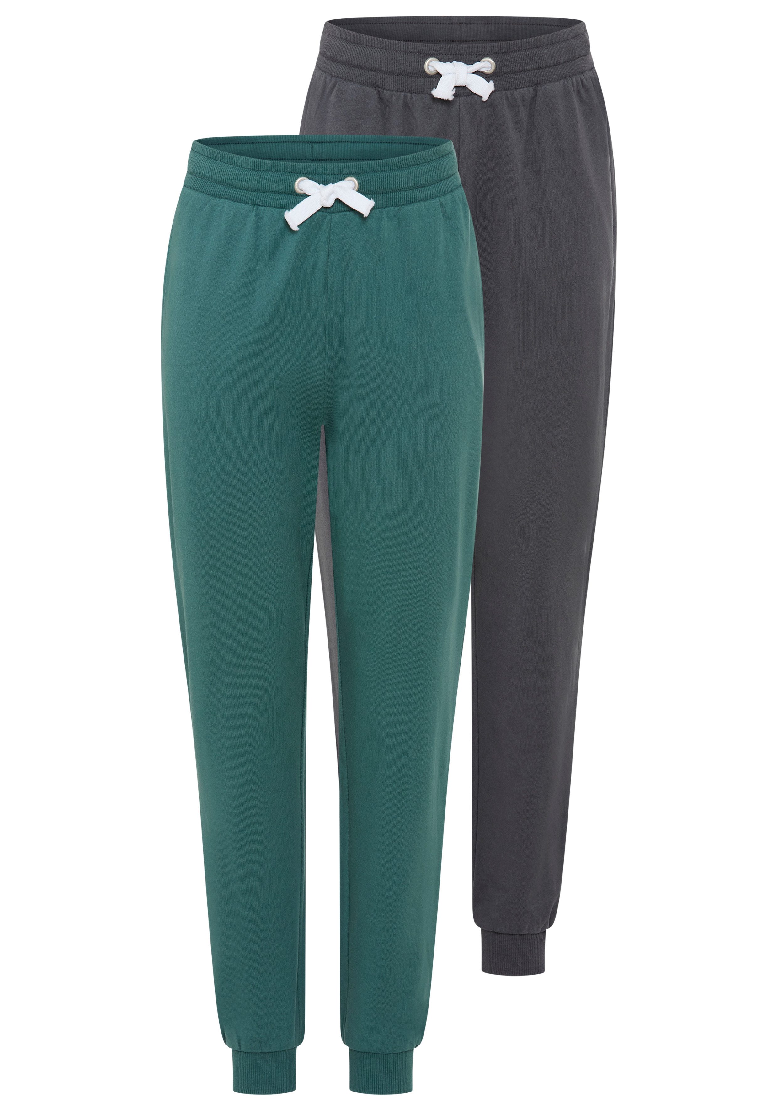 KIDSWORLD Sweathose 2er Pack Jogginghosen (Packung, 2-tlg., 2) 2 Jogginghosen in einer Packung, lockere Passform