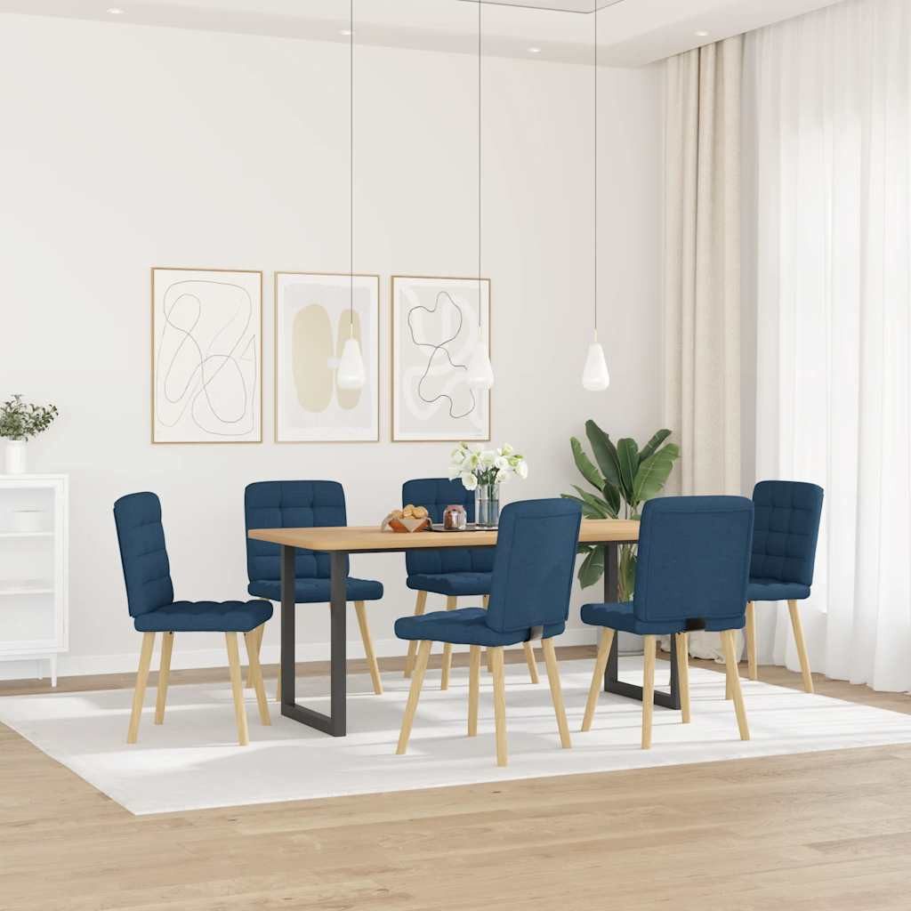 vidaXL Esszimmerstuhl Esszimmerstühle 6 Stk. Blau günstig online kaufen