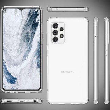 Nalia Smartphone-Hülle Samsung Galaxy A13, Klare Hybrid Hülle / Harte Rückseite / Kratzfest / Super Transparent