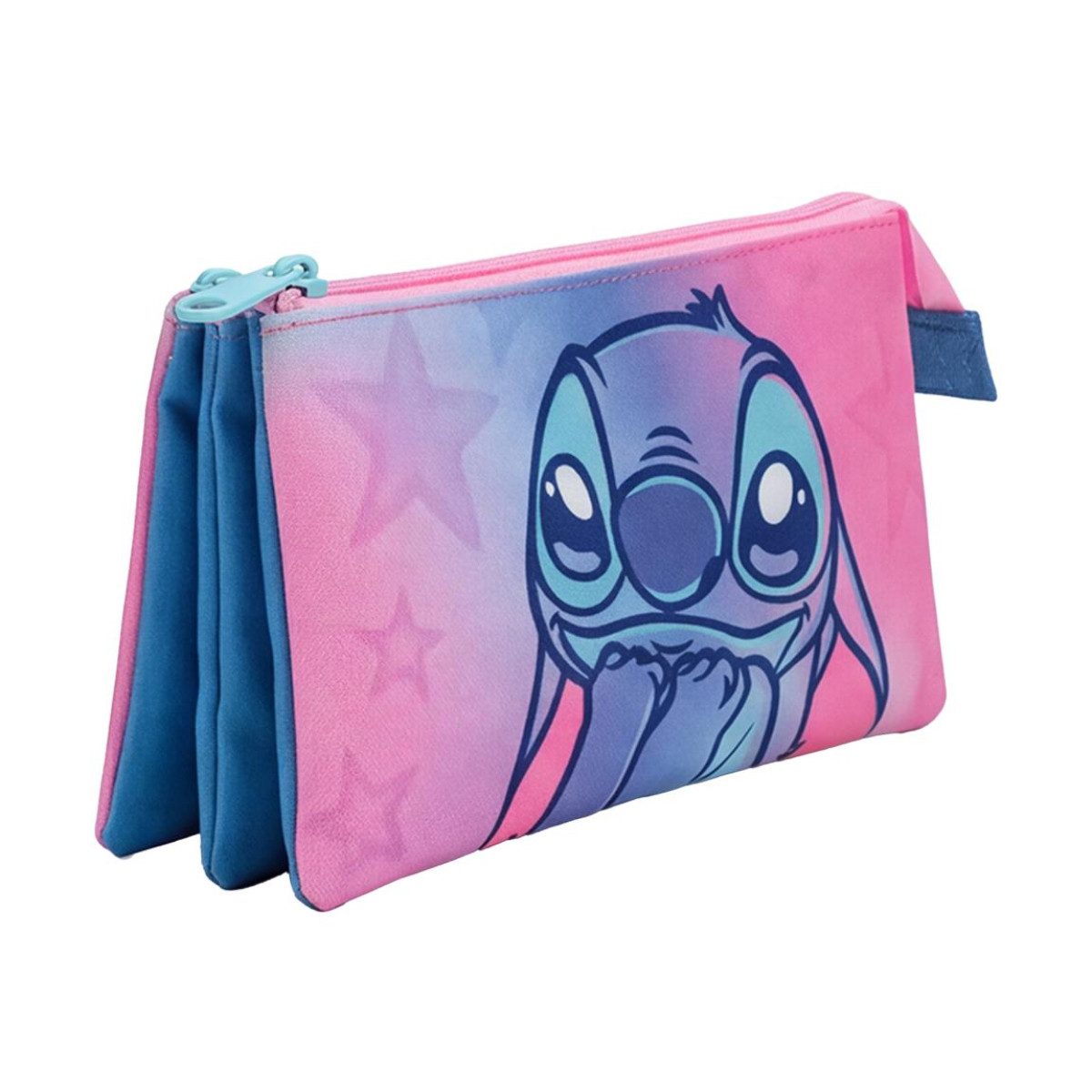 Disney Federmäppchen Stitch Schulmäppchen Stifteetui für Schule Hausaufgaben und Schule, (Packung)