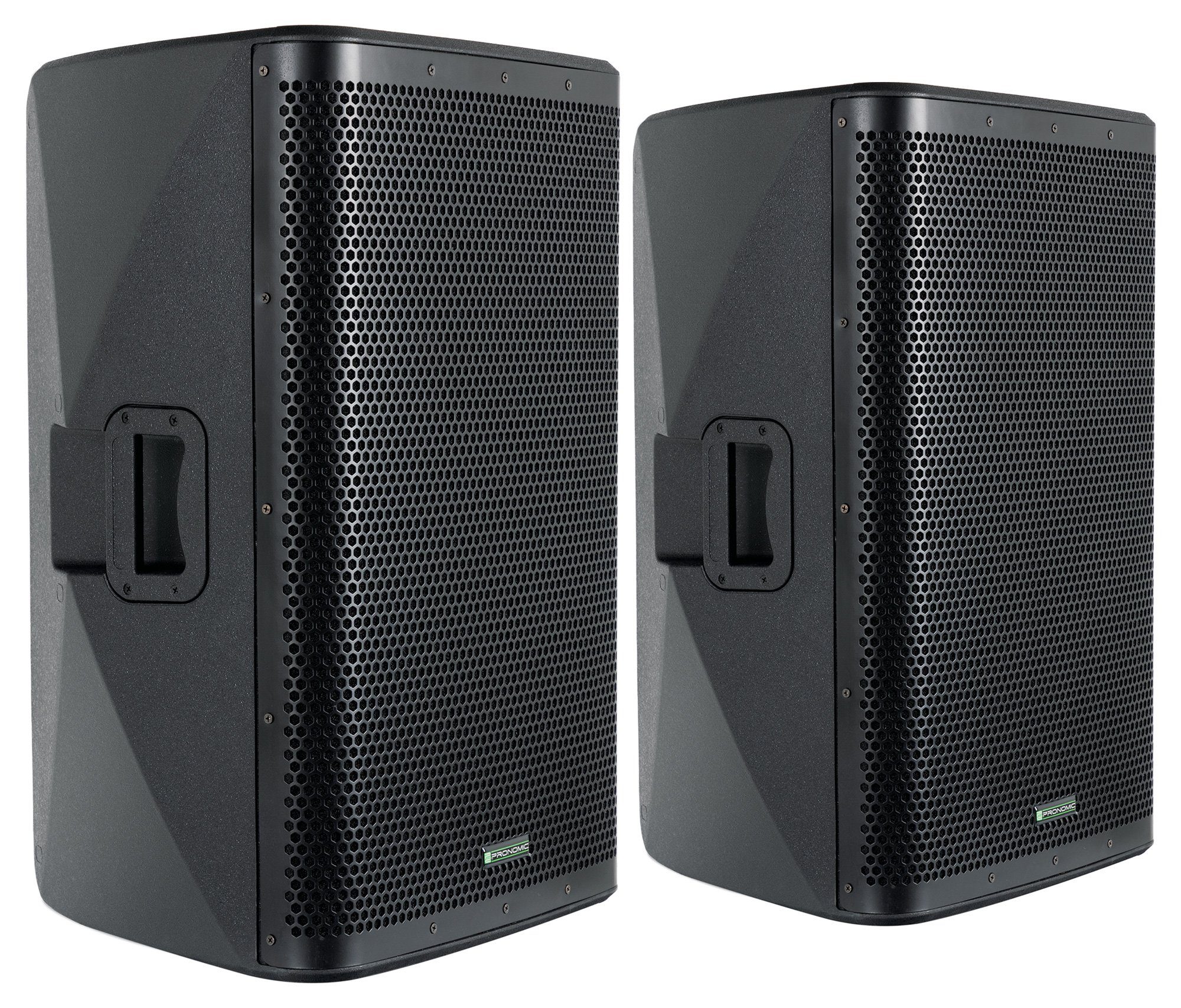 Pronomic Paar C-215 MA - Aktive 2-Wege Bi-Amp Box Lautsprecher 2.0 (Bluetooth, 500 W, mit 2 Kanälen - 15 zoll Woofer und DSP-Presets)