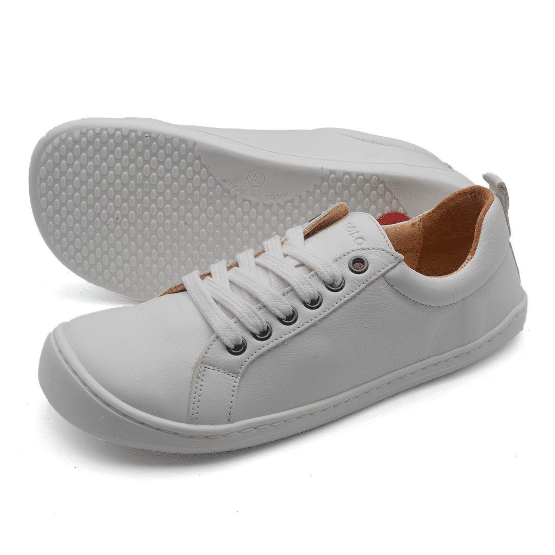 POLOLO Plus Erwachsenen Barfuß Sneaker, Barfußschuh aus natürlich gegerbtem Leder