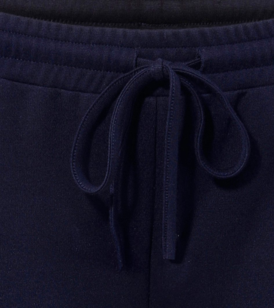 Aniston CASUAL pull-on trousers with pink tape on the side seams