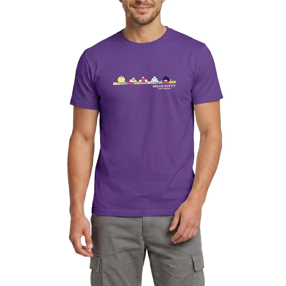 Spreadshirt T-Shirt Hello Kitty And Friends Pose Männer T-Shirt (1-tlg)
