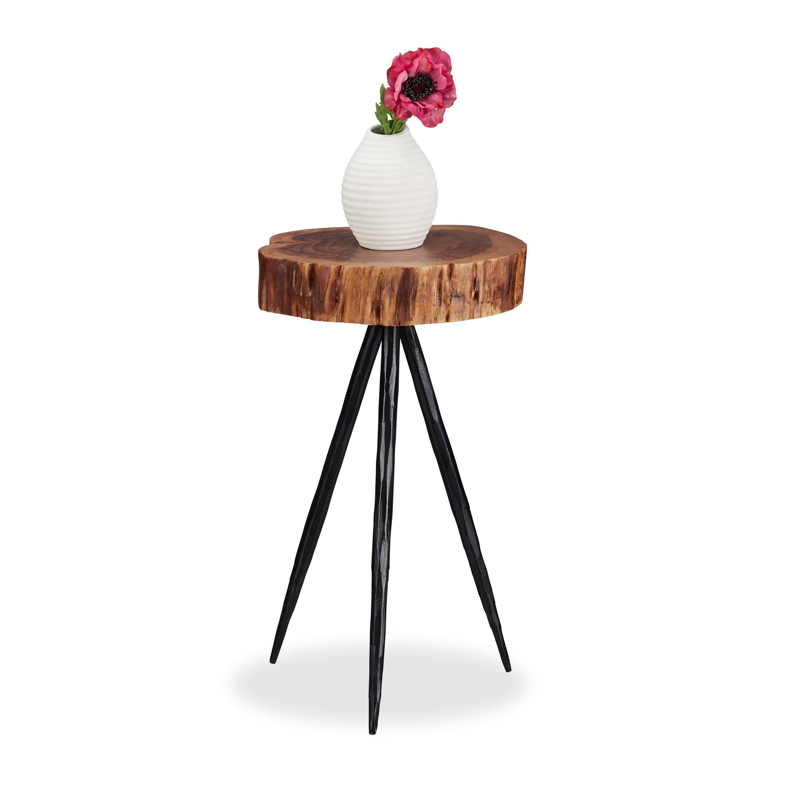 Beistelltisch Design Beistelltisch Holzscheibe
