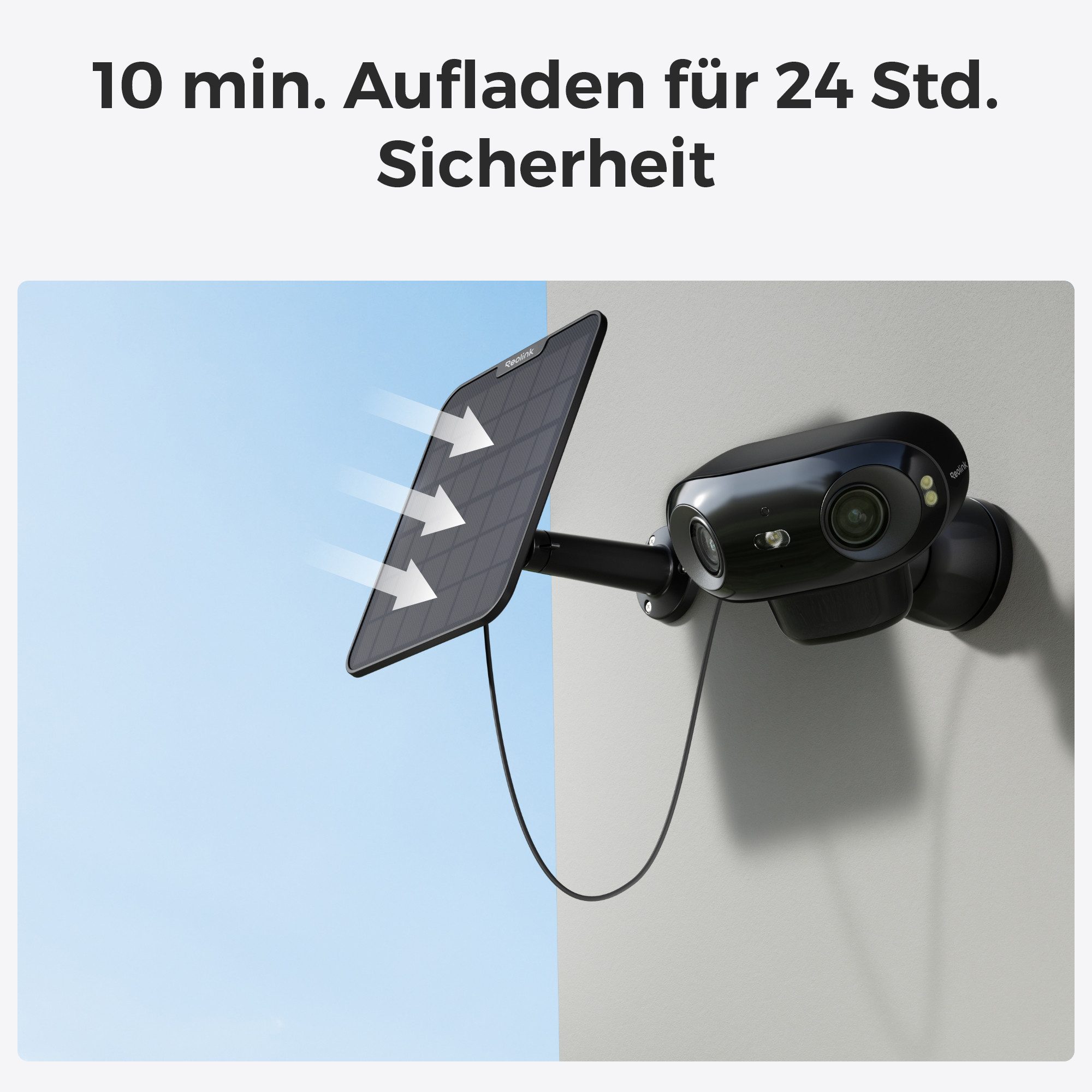 Reolink Argus 4 Pro + Solarpanel 2 4K 180°-Ansicht Akkukamera 2,4/5GHz Wi-Fi Securitycam (4K, ColorX-Nachtsicht, Außen-Sicherheitskamera) – Bild 5 von 5