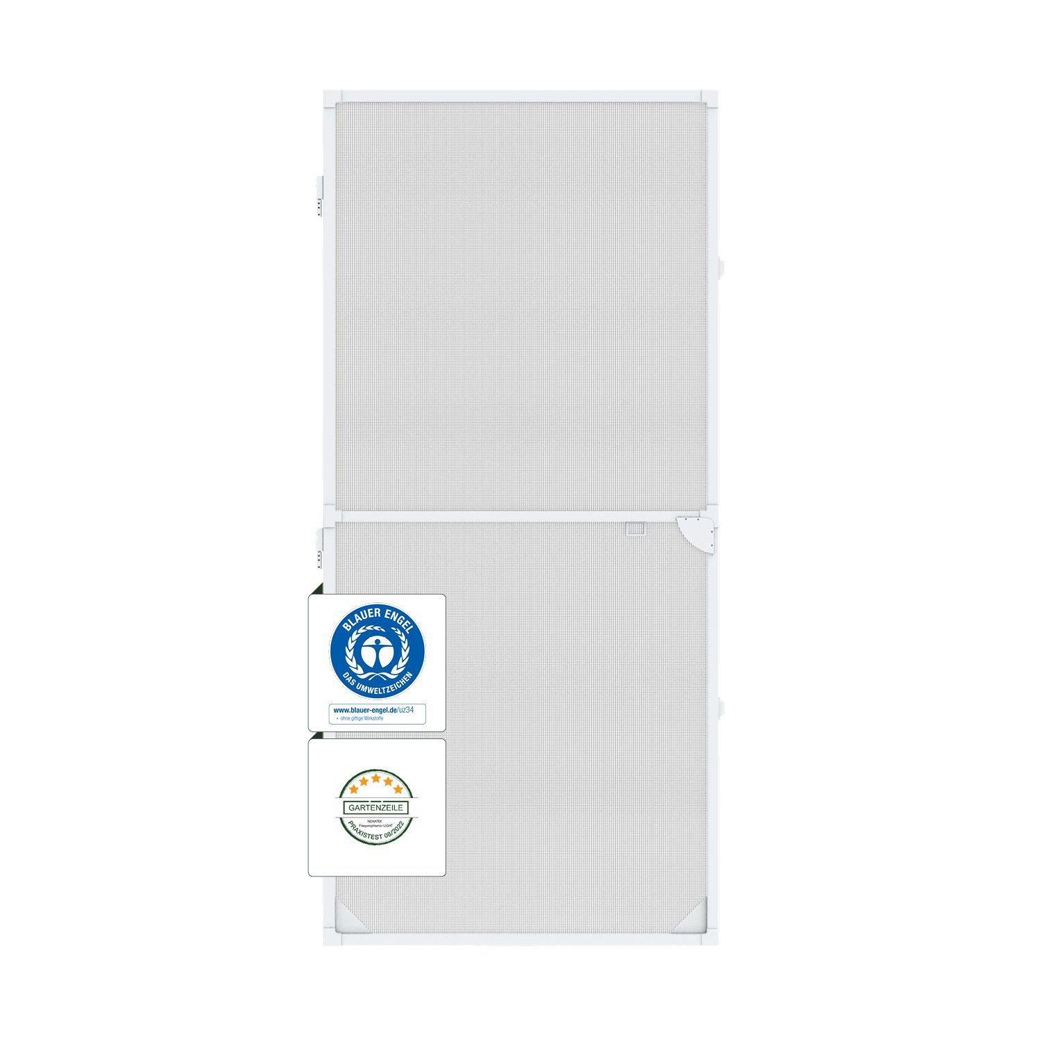 max. x Nematek® Türen Insektenschutz System Alu bis Insektenschutz-Tür 120 Nematek cm Rahmen Weiß 240