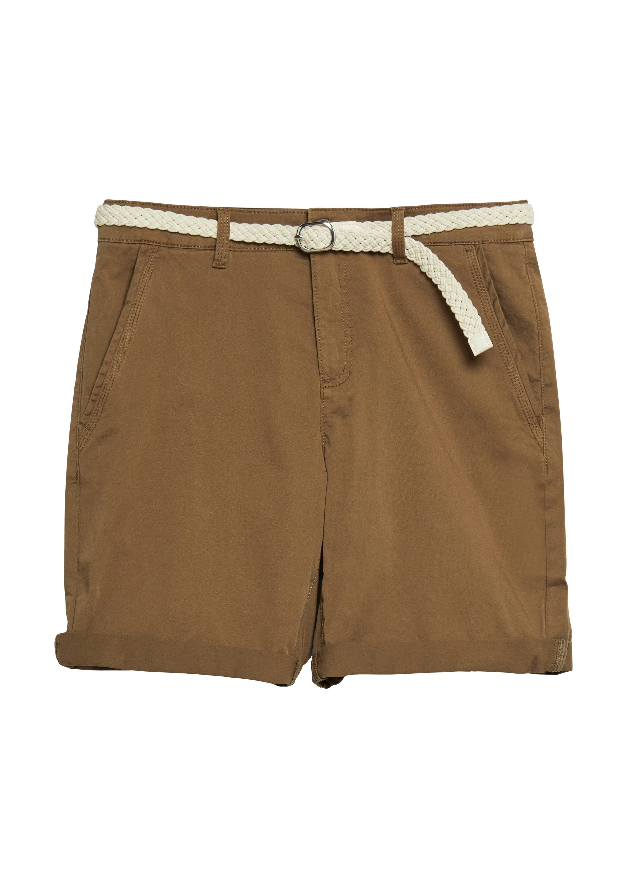 s.Oliver Shorts Hose Shorts mit geflochtenem Gürtel